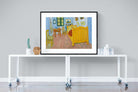 Vincent's Bedroom in Arles-Wall_Art-120 x 90cm-Framed Print-Black-Pixalot