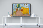 Vincent's Bedroom in Arles-Wall_Art-120 x 90cm-Mounted Canvas-Black-Pixalot