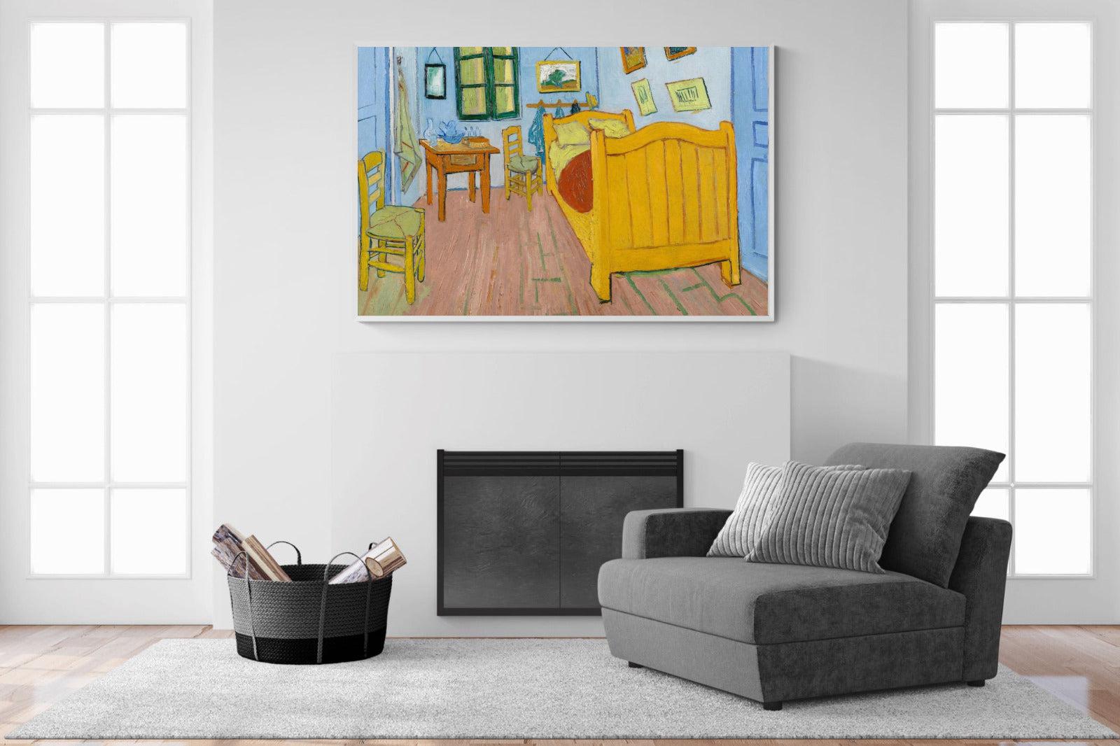 Vincent's Bedroom in Arles-Wall_Art-150 x 100cm-Mounted Canvas-White-Pixalot