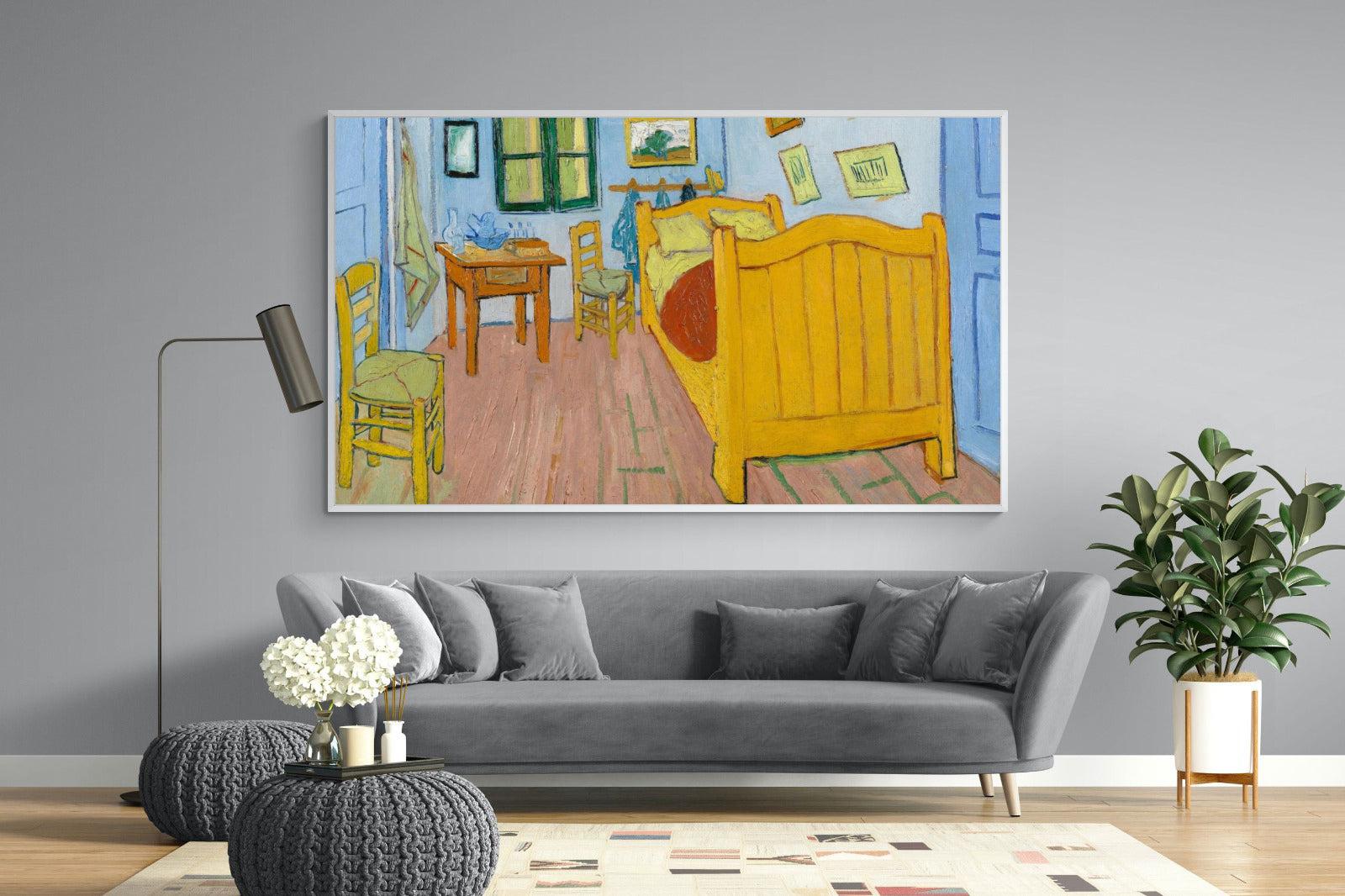 Vincent's Bedroom in Arles-Wall_Art-220 x 130cm-Mounted Canvas-White-Pixalot