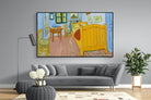 Vincent's Bedroom in Arles-Wall_Art-220 x 130cm-Mounted Canvas-Black-Pixalot