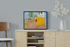 Vincent's Bedroom in Arles-Wall_Art-60 x 45cm-Mounted Canvas-Black-Pixalot