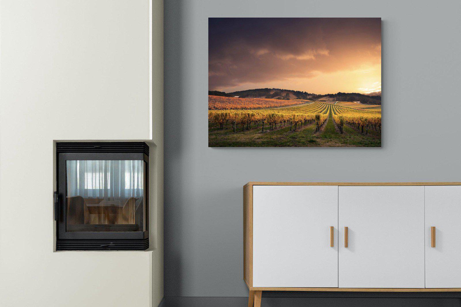 Vineyards-Wall_Art-100 x 75cm-Mounted Canvas-No Frame-Pixalot