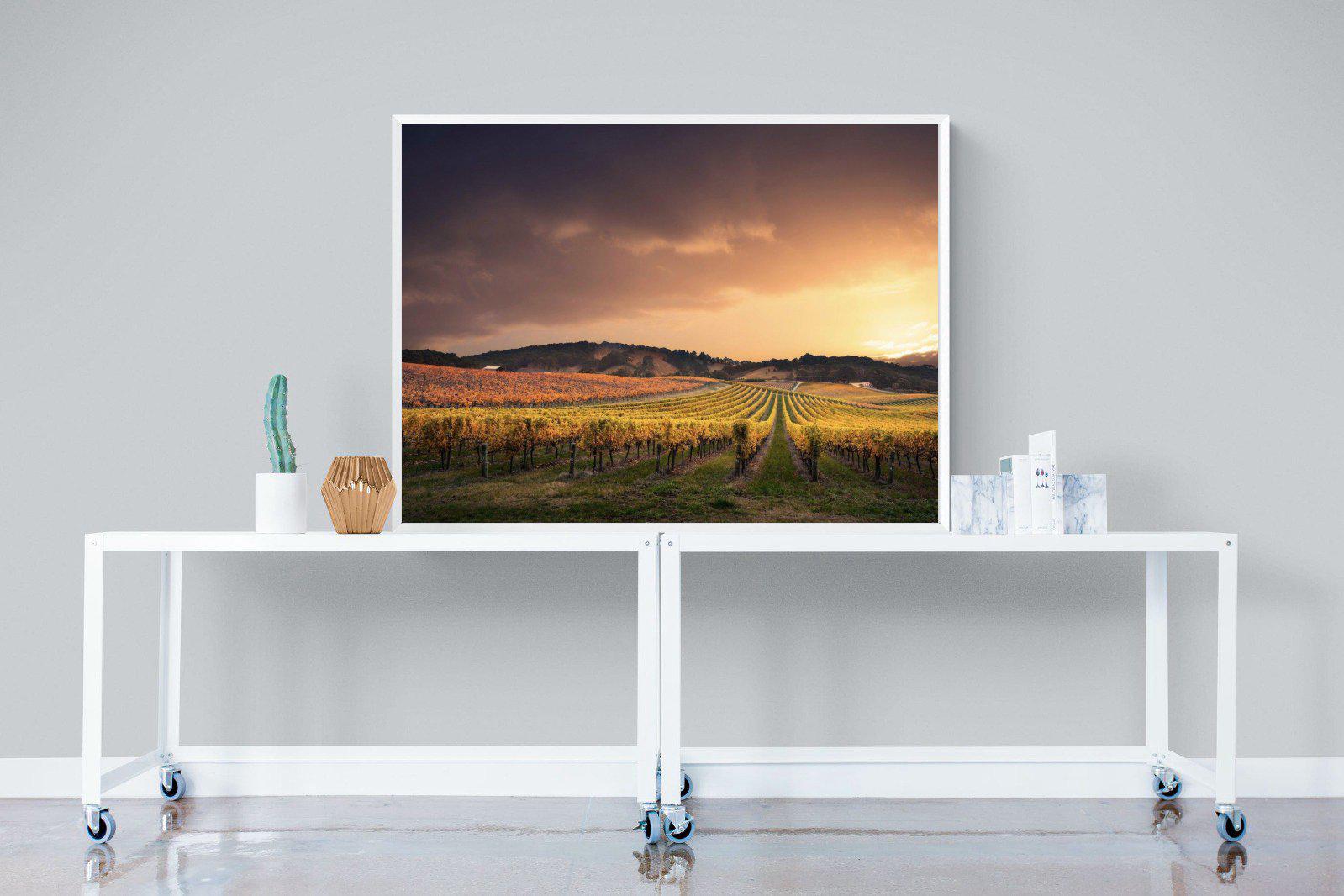 Vineyards-Wall_Art-120 x 90cm-Mounted Canvas-White-Pixalot