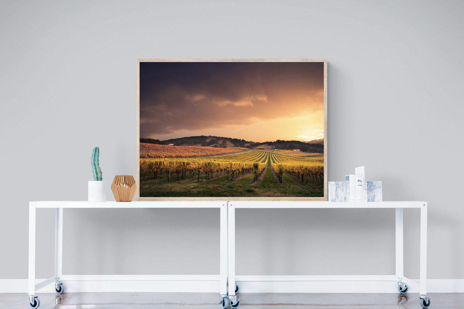 Vineyards-Wall_Art-120 x 90cm-Mounted Canvas-Wood-Pixalot