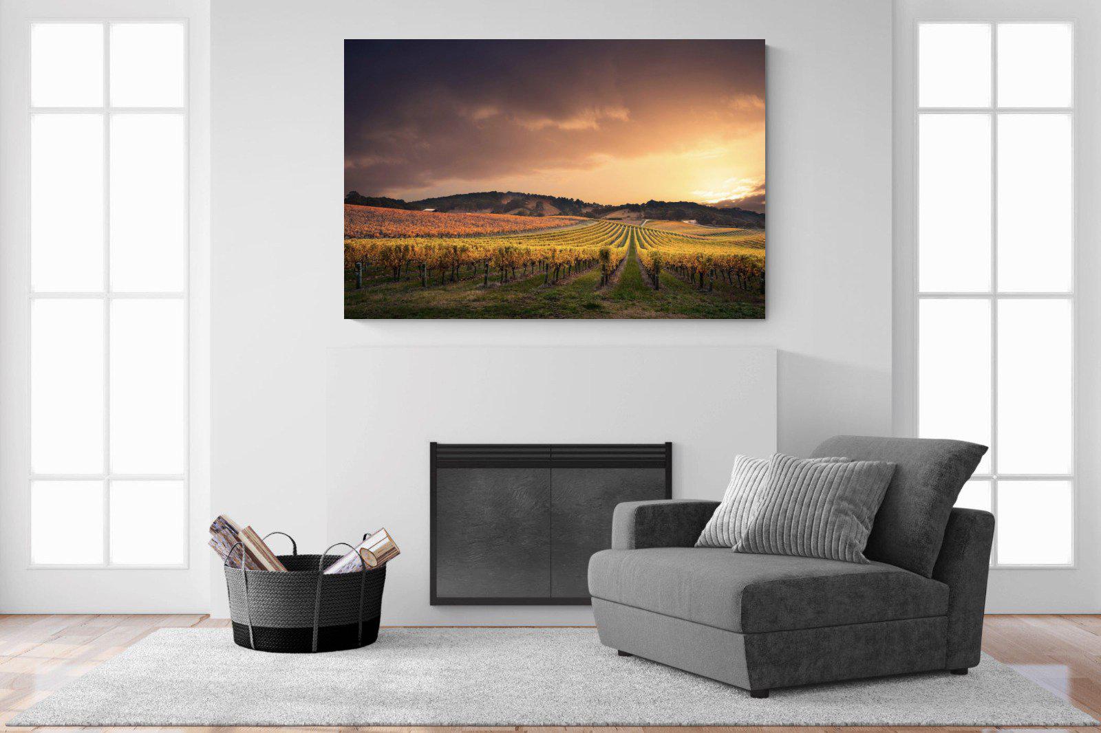 Vineyards-Wall_Art-150 x 100cm-Mounted Canvas-No Frame-Pixalot