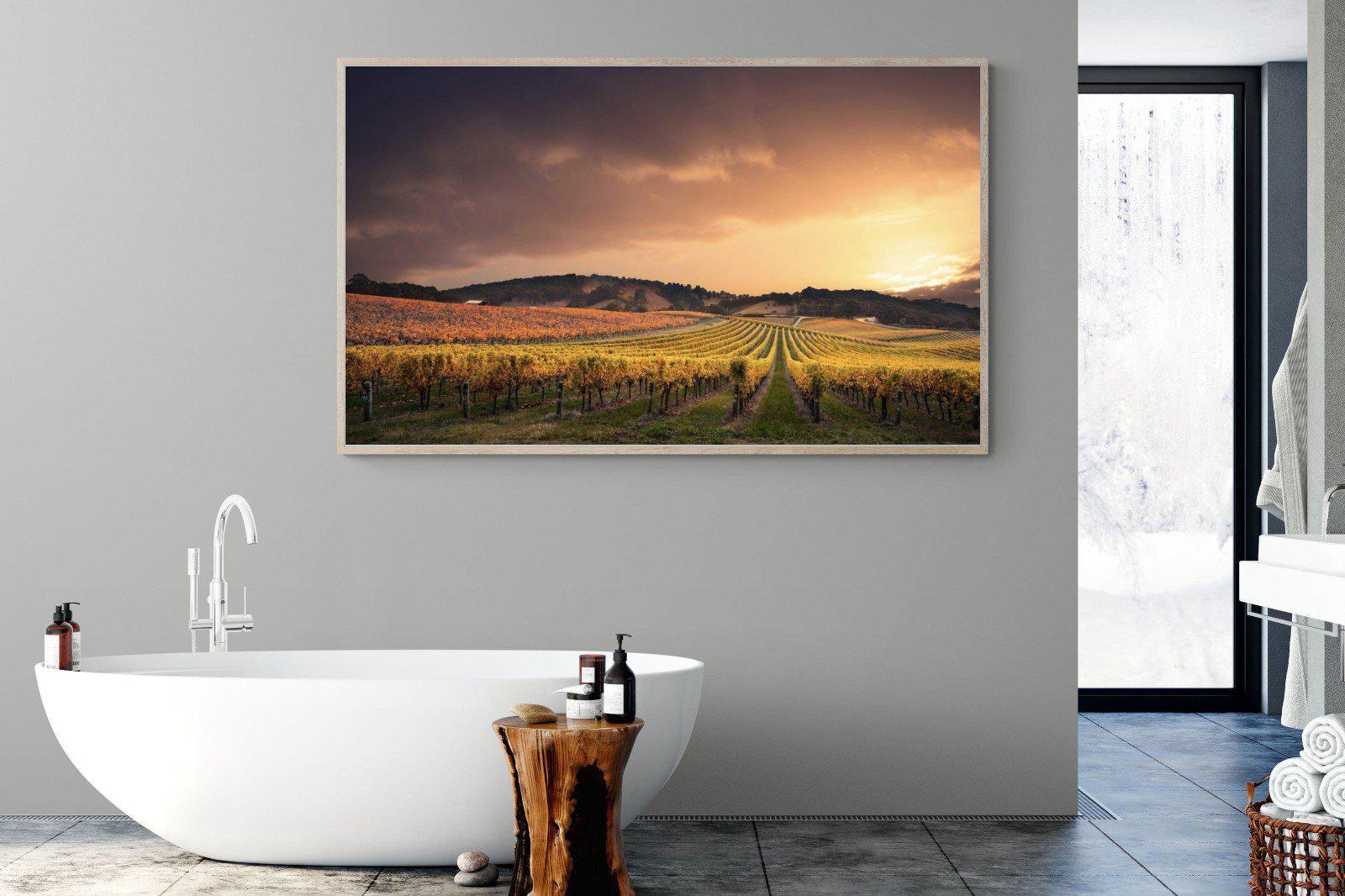 Vineyards-Wall_Art-180 x 110cm-Mounted Canvas-Wood-Pixalot