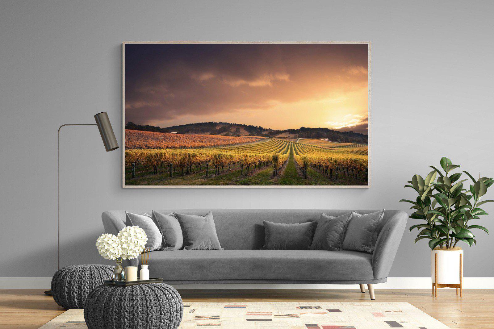 Vineyards-Wall_Art-220 x 130cm-Mounted Canvas-Wood-Pixalot