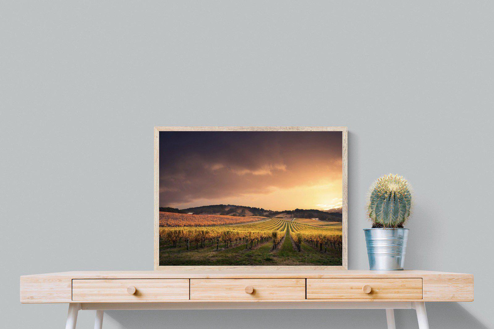 Vineyards-Wall_Art-80 x 60cm-Mounted Canvas-Wood-Pixalot