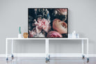 Vintage Bouquet-Wall_Art-120 x 90cm-Mounted Canvas-Black-Pixalot