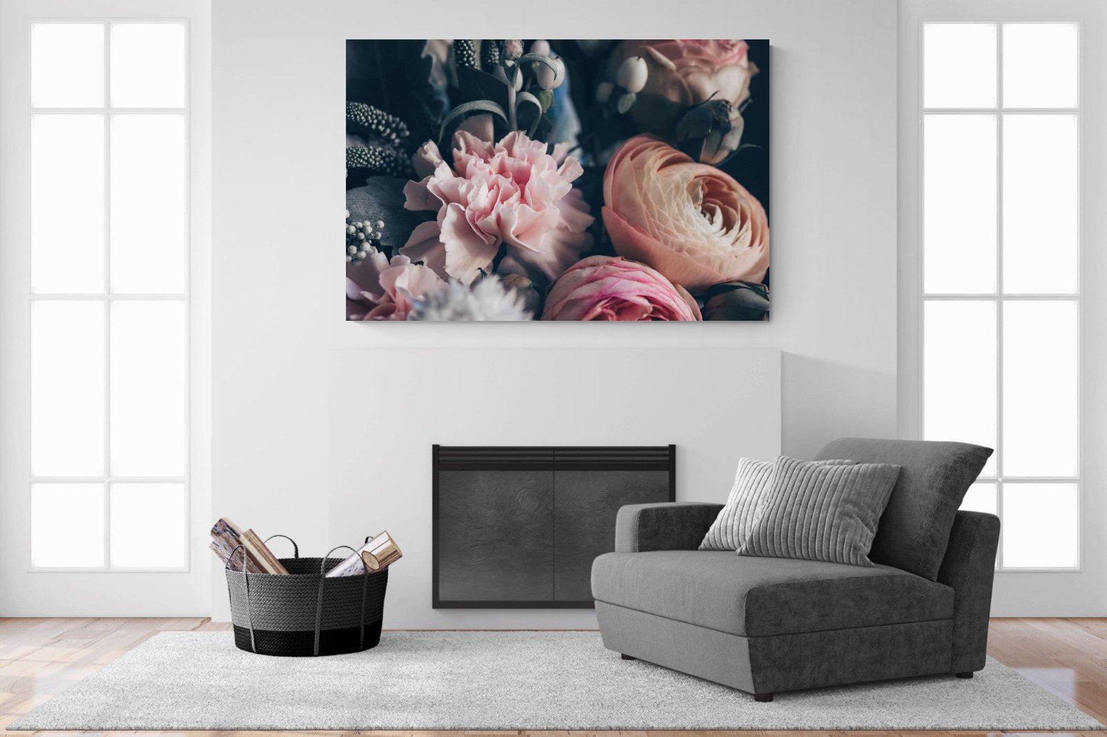 Vintage Bouquet-Wall_Art-150 x 100cm-Mounted Canvas-No Frame-Pixalot