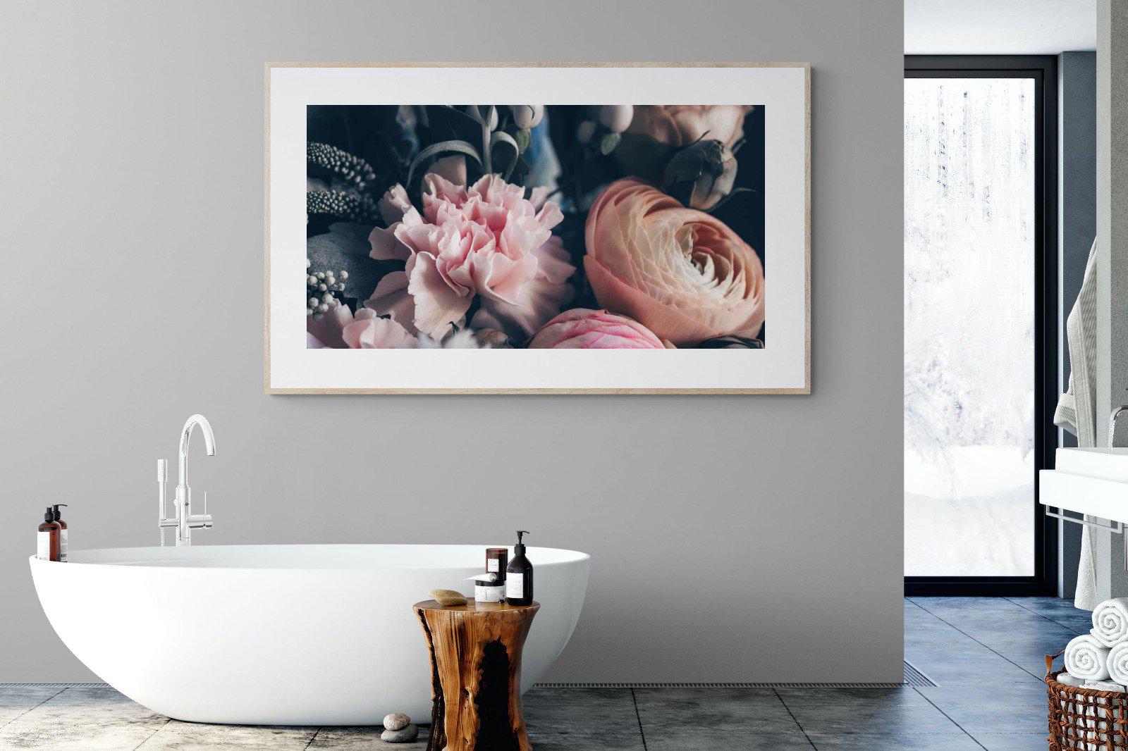 Vintage Bouquet-Wall_Art-180 x 110cm-Framed Print-Wood-Pixalot