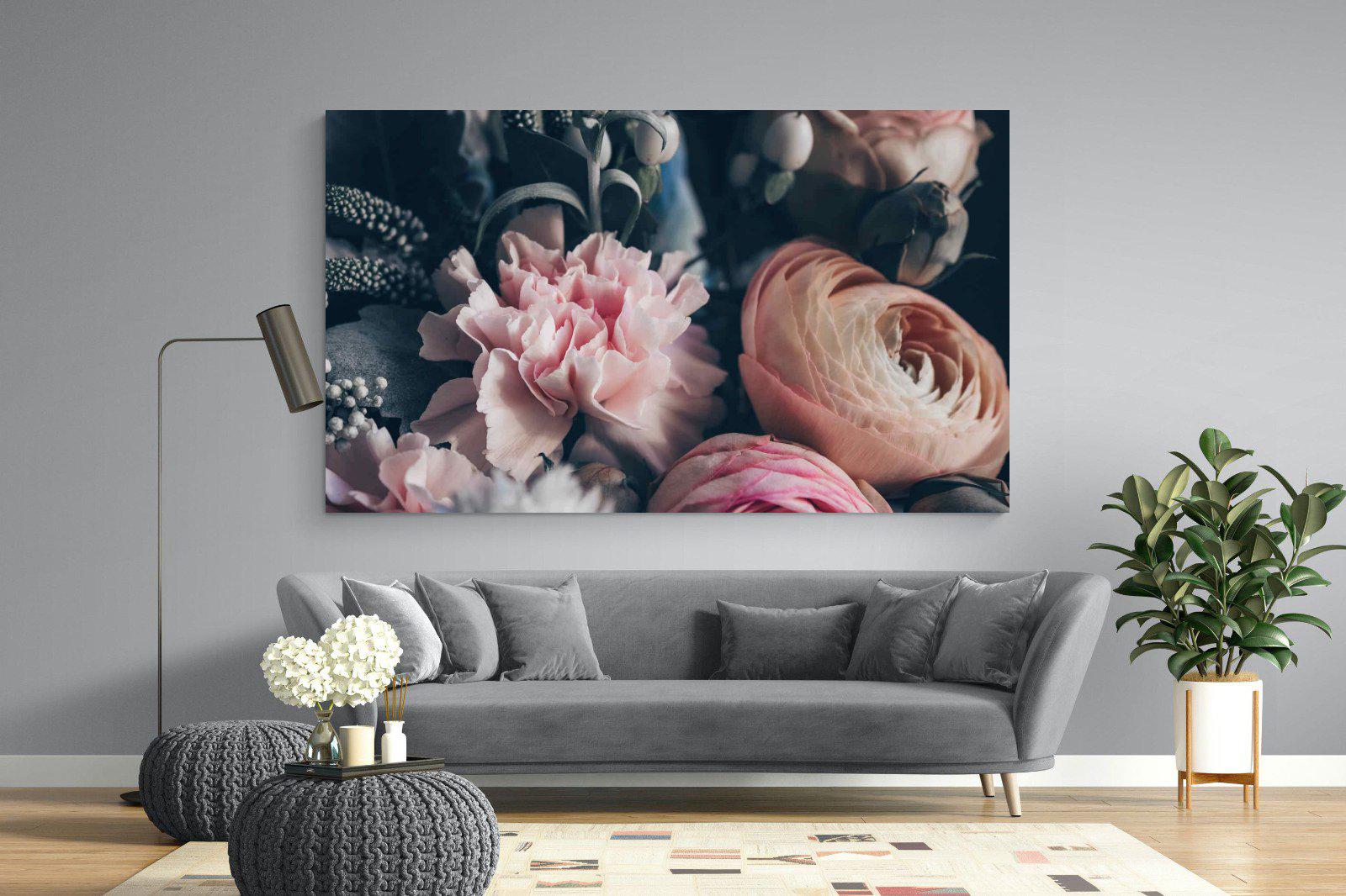 Vintage Bouquet-Wall_Art-220 x 130cm-Mounted Canvas-No Frame-Pixalot