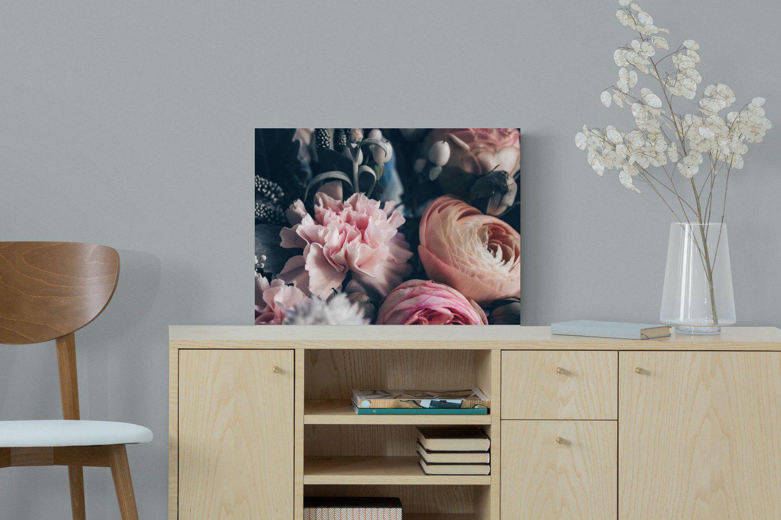 Vintage Bouquet-Wall_Art-60 x 45cm-Mounted Canvas-No Frame-Pixalot