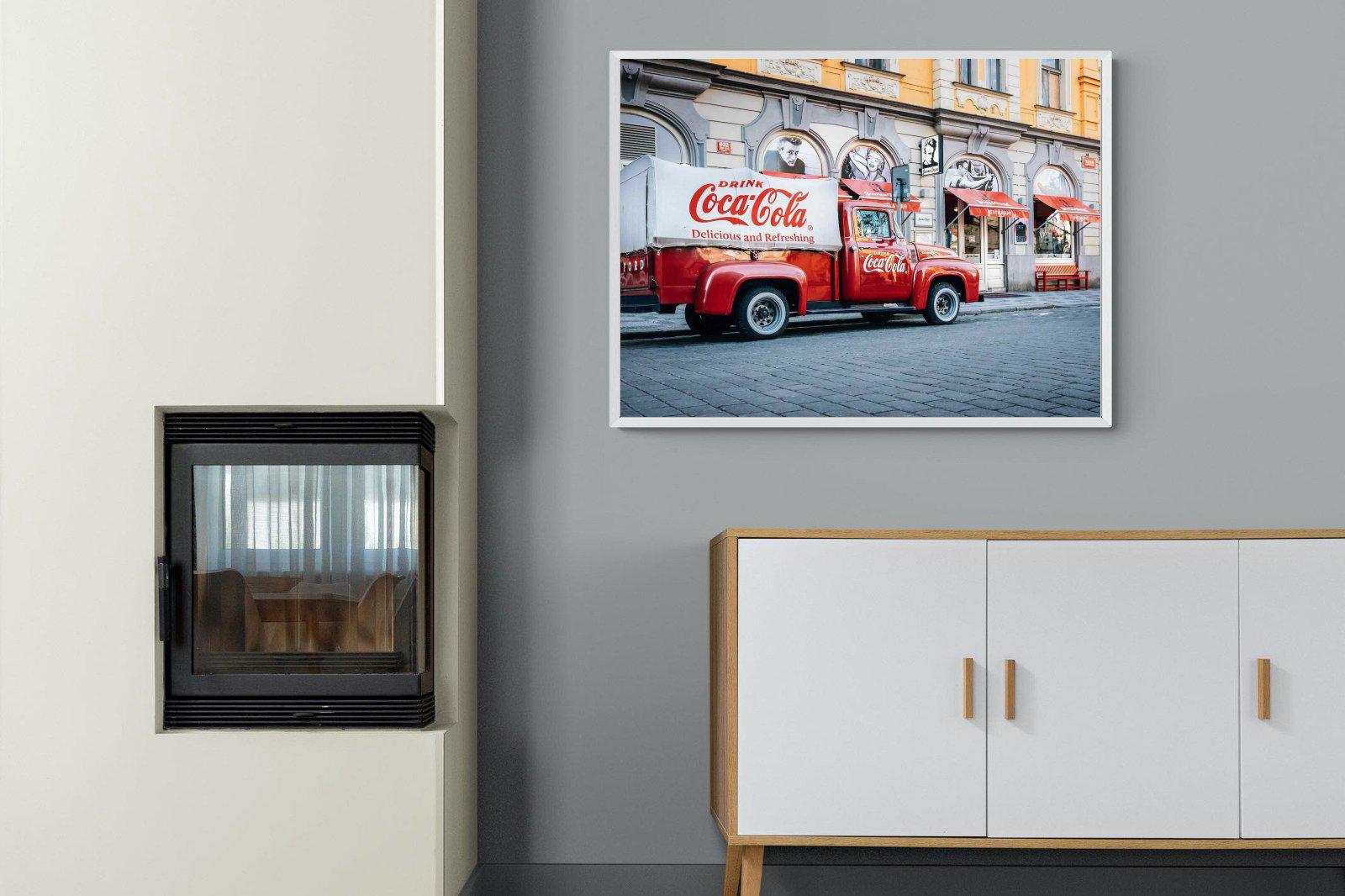 Vintage Coca-Cola-Wall_Art-100 x 75cm-Mounted Canvas-White-Pixalot