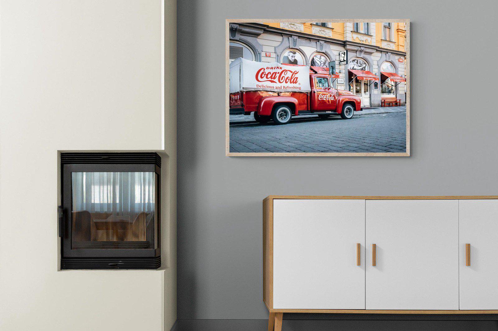 Vintage Coca-Cola-Wall_Art-100 x 75cm-Mounted Canvas-Wood-Pixalot