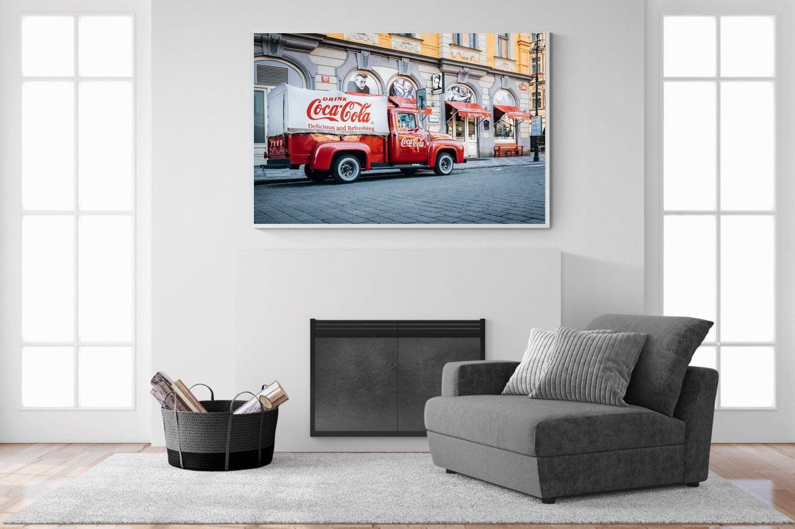 Vintage Coca-Cola-Wall_Art-150 x 100cm-Mounted Canvas-White-Pixalot
