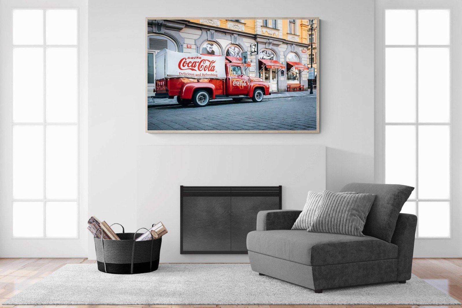 Vintage Coca-Cola-Wall_Art-150 x 100cm-Mounted Canvas-Wood-Pixalot