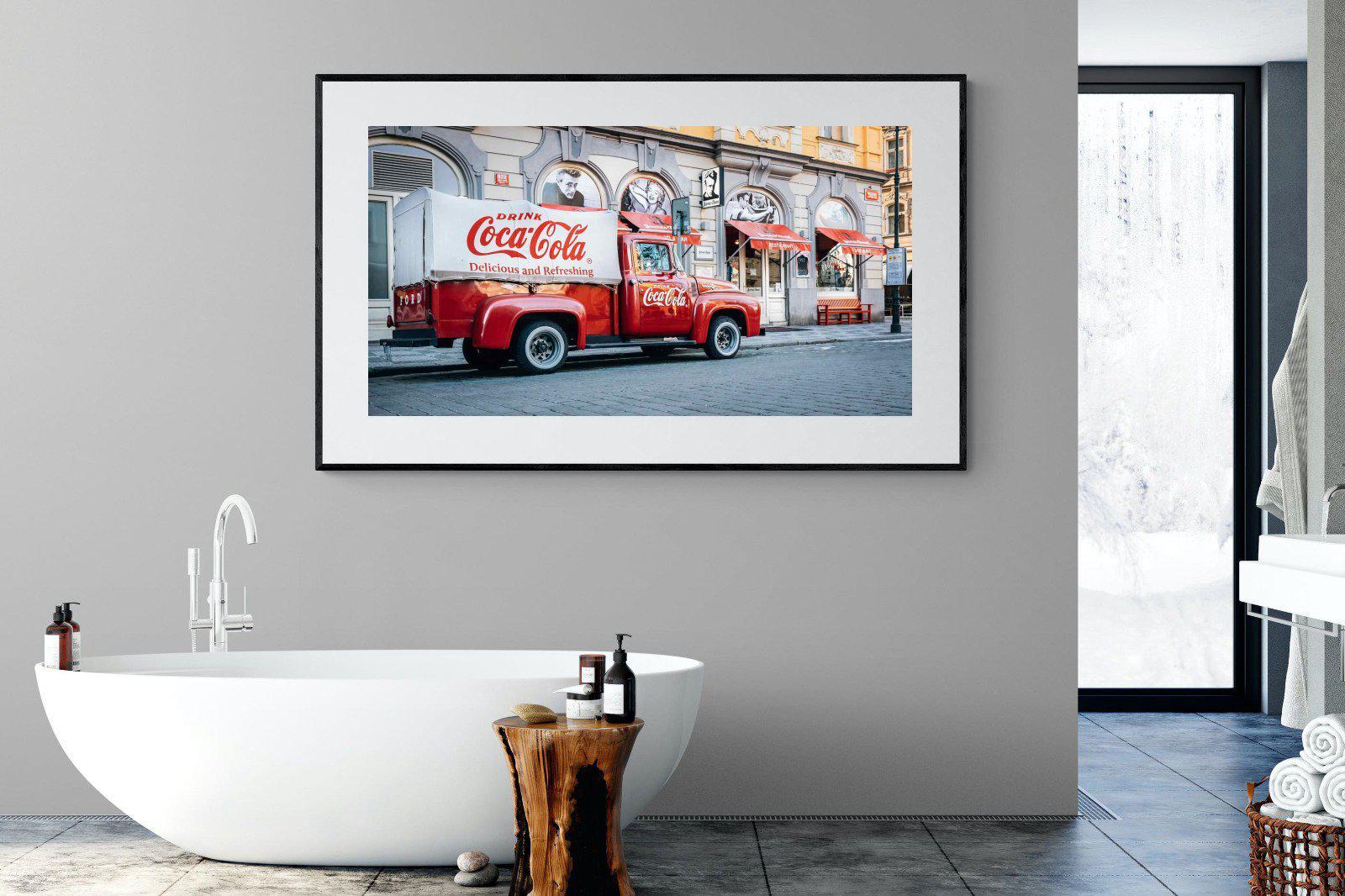 Vintage Coca-Cola-Wall_Art-180 x 110cm-Framed Print-Black-Pixalot