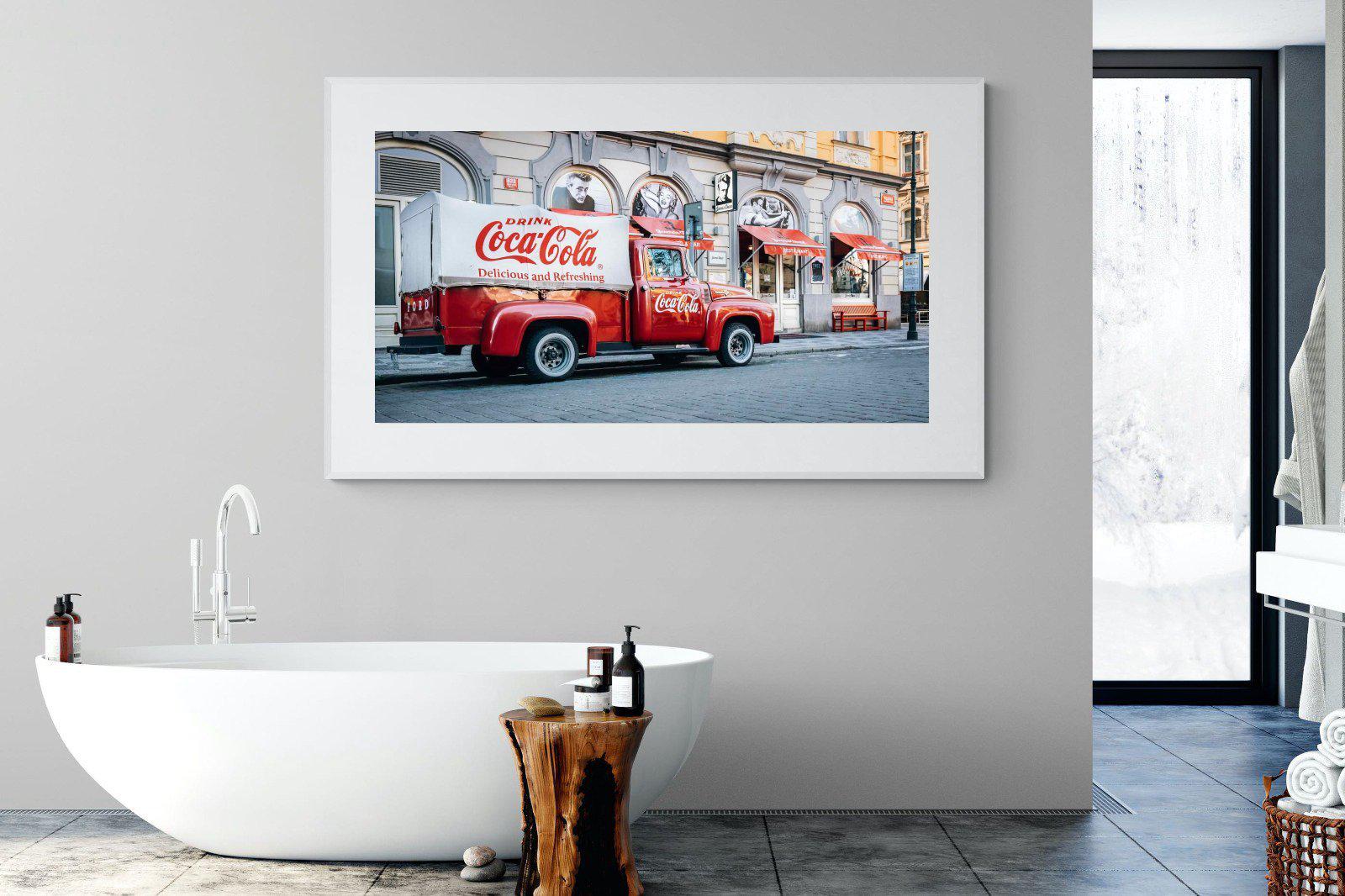 Vintage Coca-Cola-Wall_Art-180 x 110cm-Framed Print-White-Pixalot
