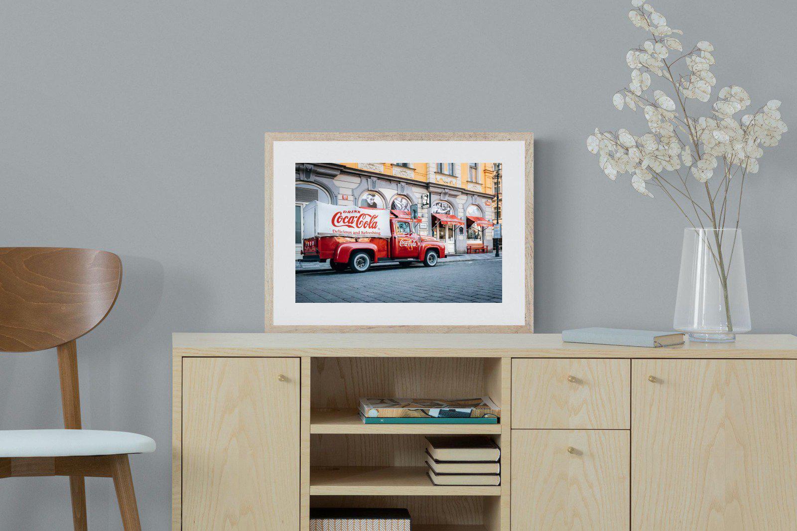 Vintage Coca-Cola-Wall_Art-60 x 45cm-Framed Print-Wood-Pixalot