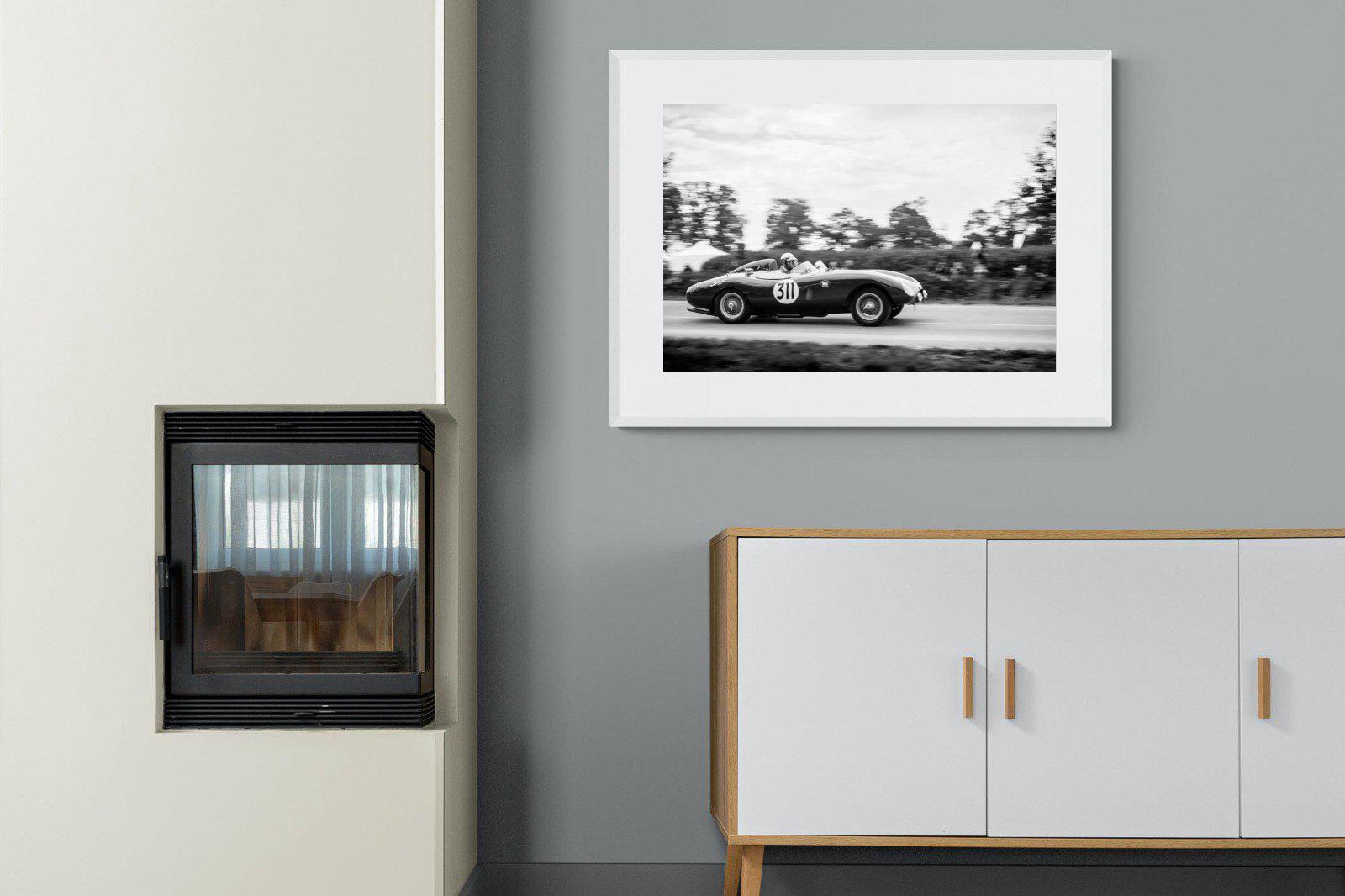 Vintage Grand Prix-Wall_Art-100 x 75cm-Framed Print-White-Pixalot