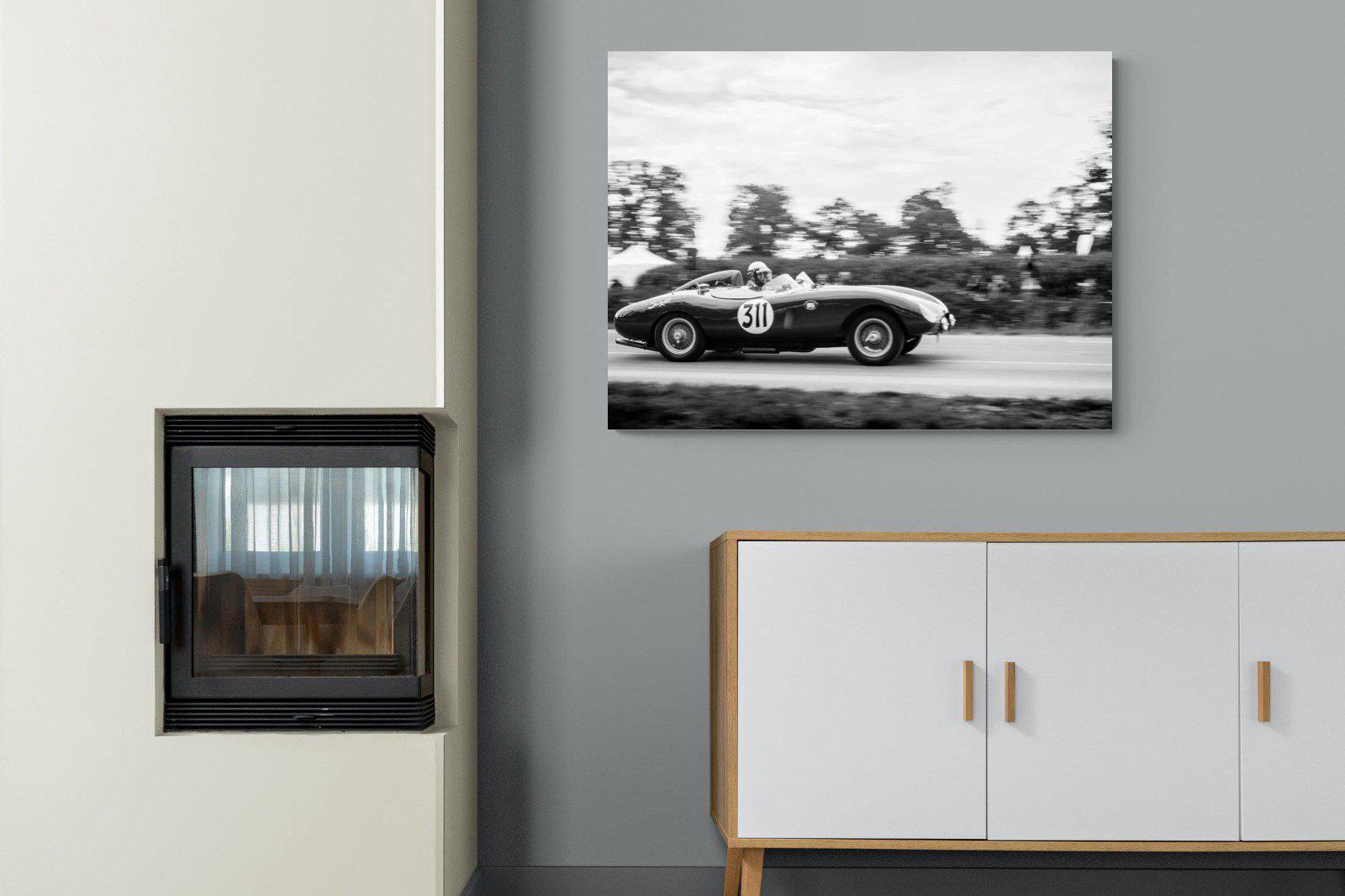 Vintage Grand Prix-Wall_Art-100 x 75cm-Mounted Canvas-No Frame-Pixalot