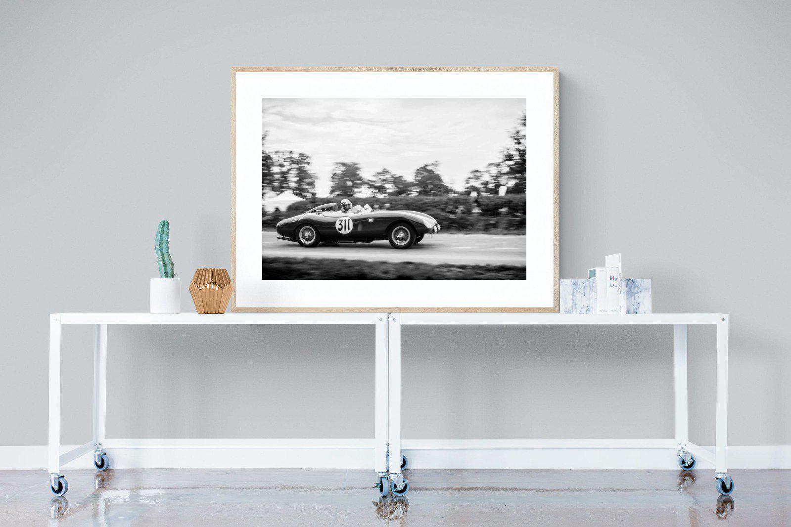 Vintage Grand Prix-Wall_Art-120 x 90cm-Framed Print-Wood-Pixalot
