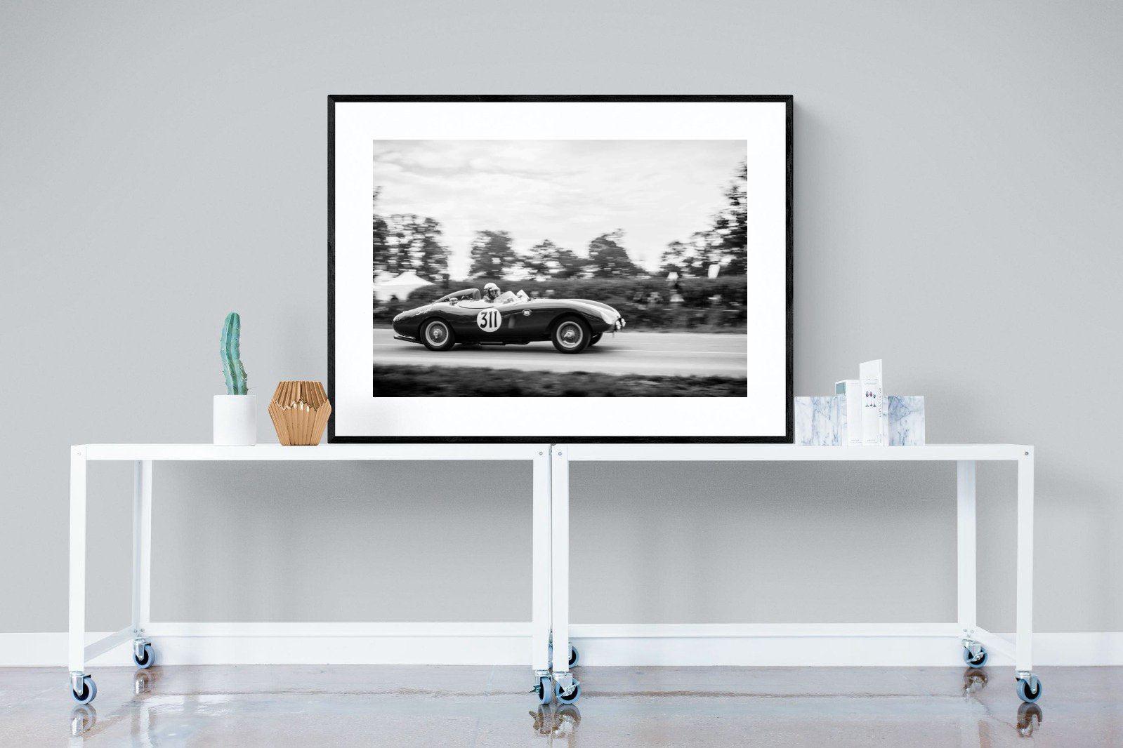 Vintage Grand Prix-Wall_Art-120 x 90cm-Framed Print-Black-Pixalot