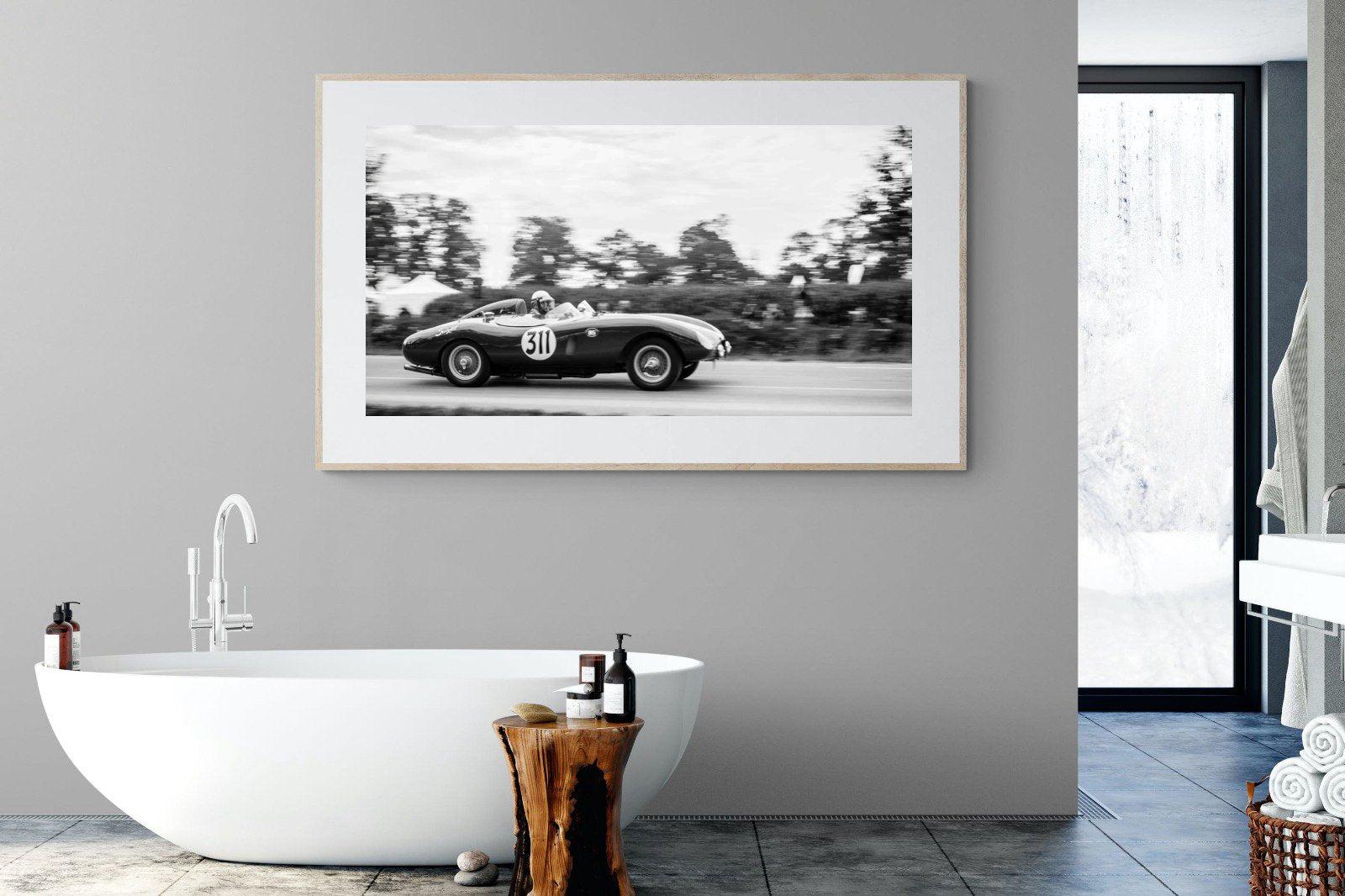 Vintage Grand Prix-Wall_Art-180 x 110cm-Framed Print-Wood-Pixalot