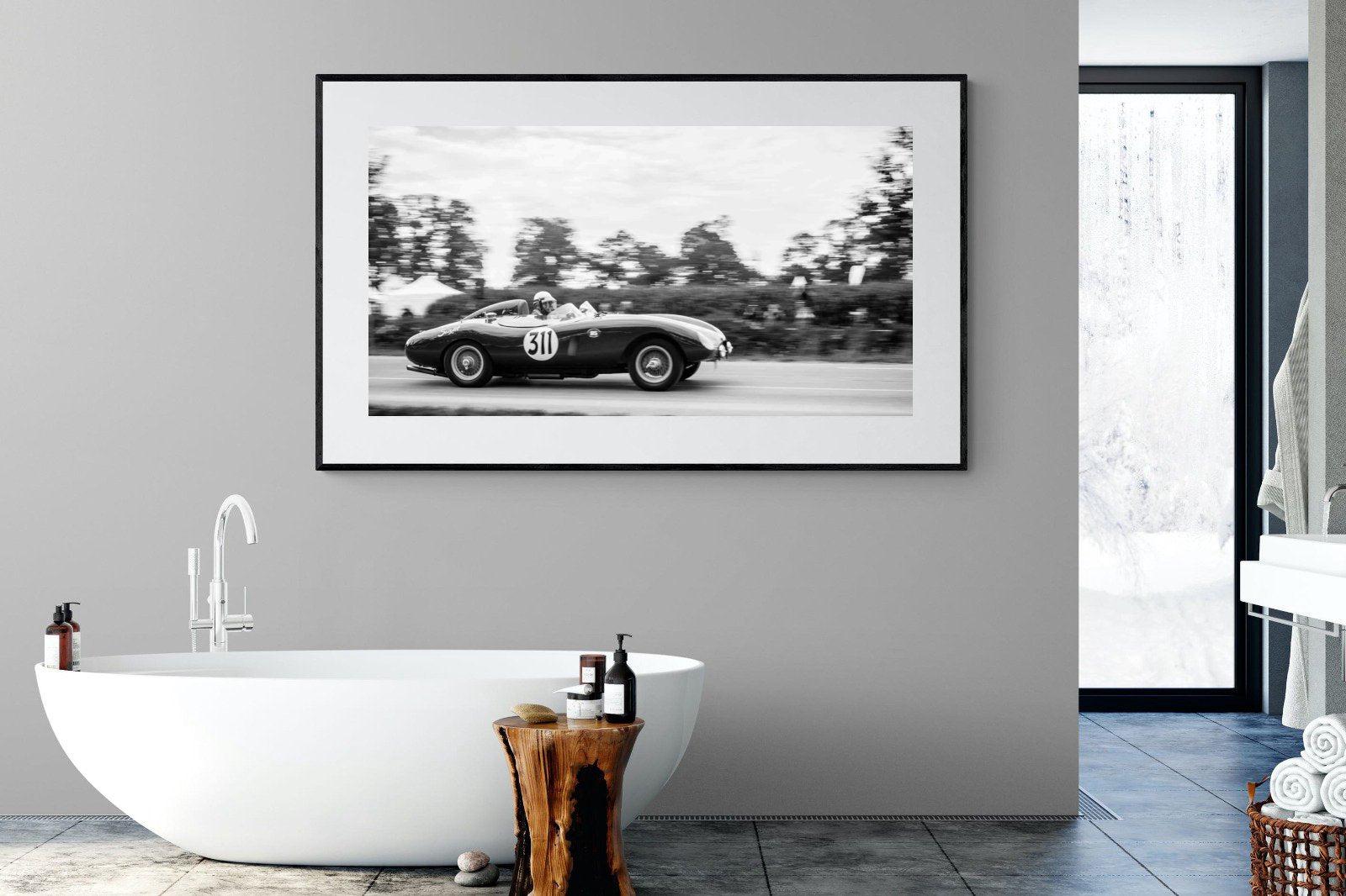 Vintage Grand Prix-Wall_Art-180 x 110cm-Framed Print-Black-Pixalot
