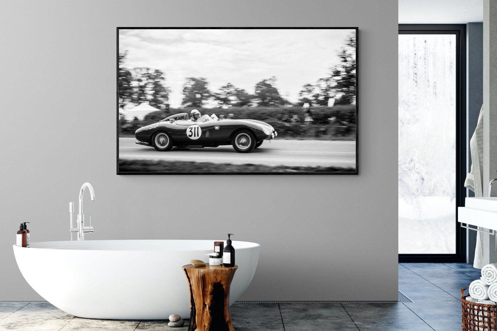 Vintage Grand Prix-Wall_Art-180 x 110cm-Mounted Canvas-Black-Pixalot