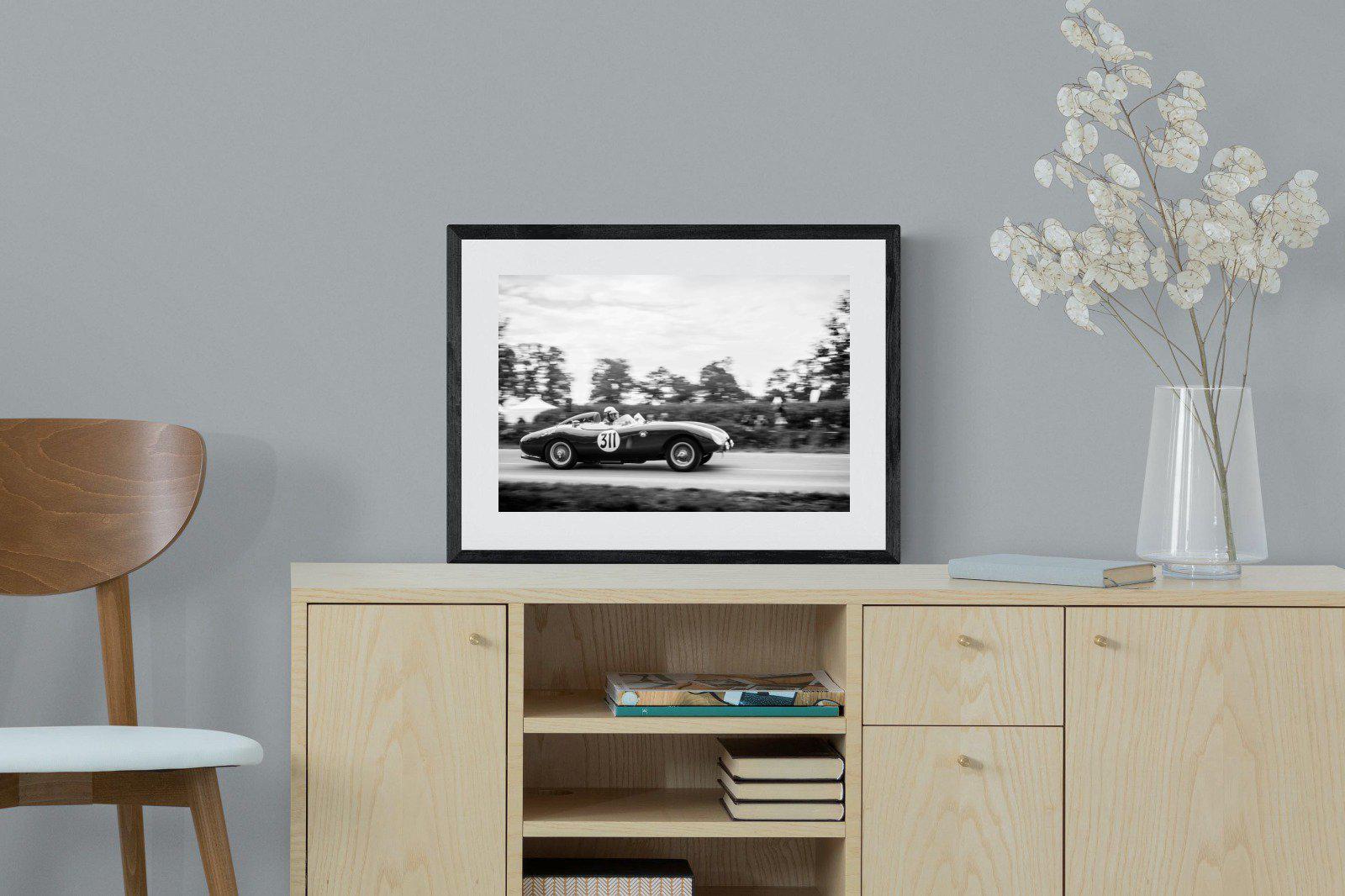 Vintage Grand Prix-Wall_Art-60 x 45cm-Framed Print-Black-Pixalot