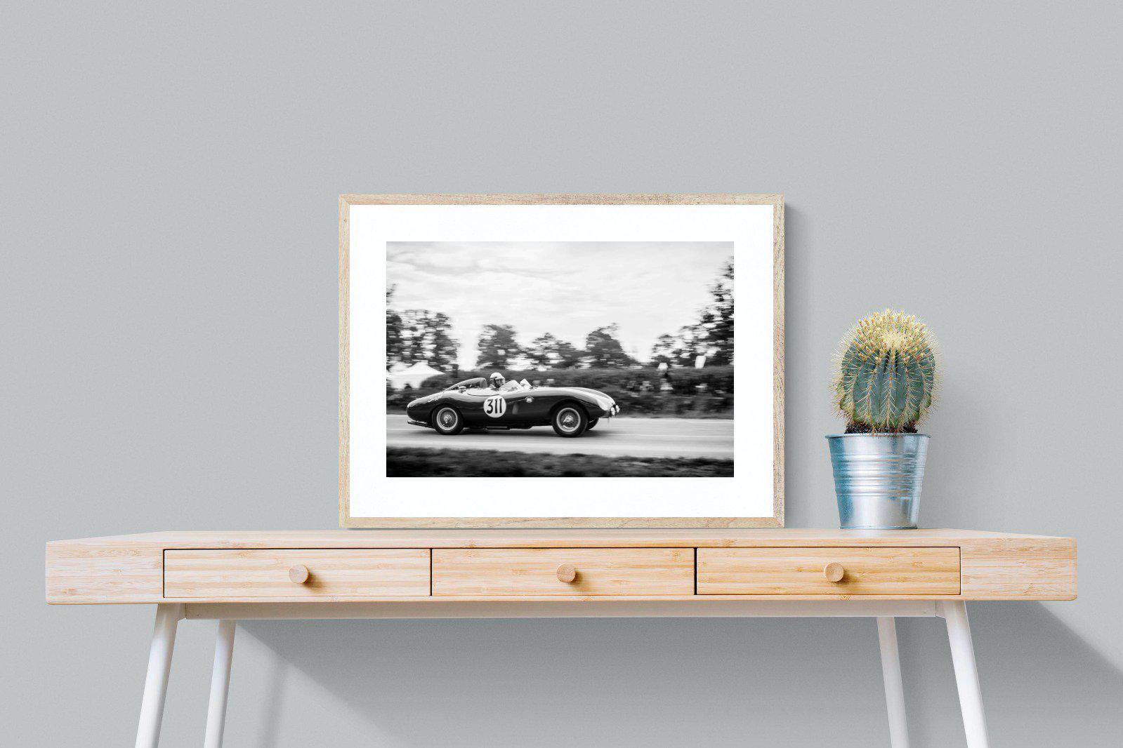 Vintage Grand Prix-Wall_Art-80 x 60cm-Framed Print-Wood-Pixalot