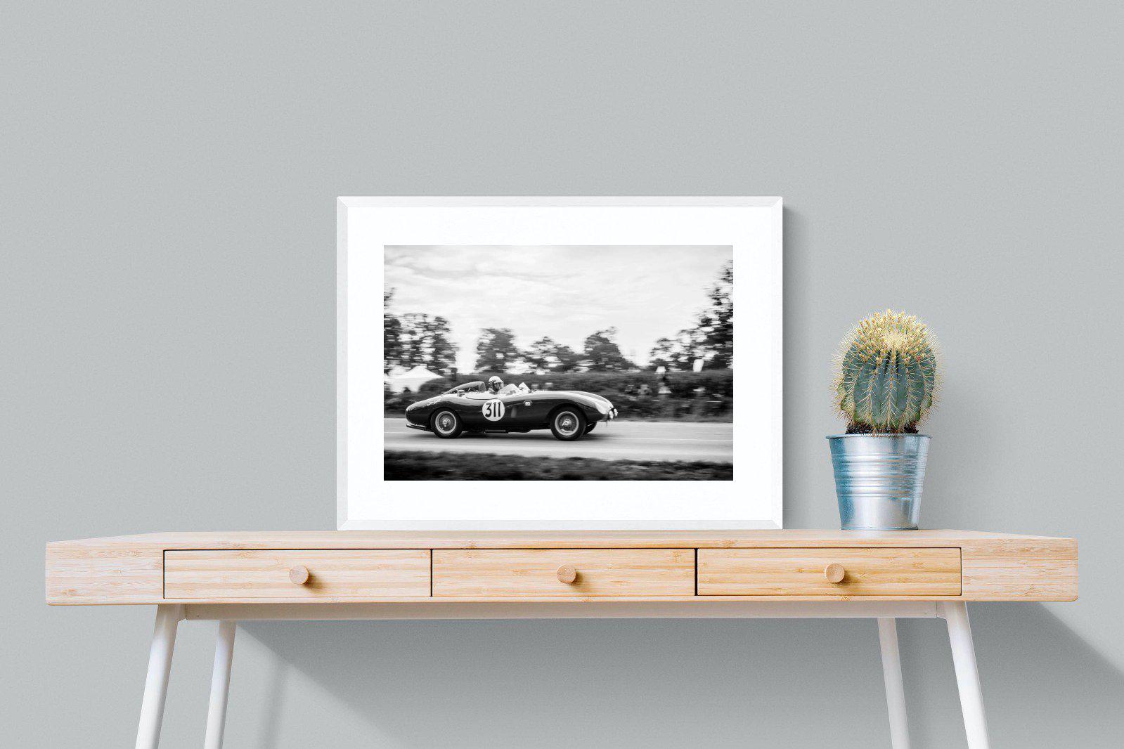 Vintage Grand Prix-Wall_Art-80 x 60cm-Framed Print-White-Pixalot