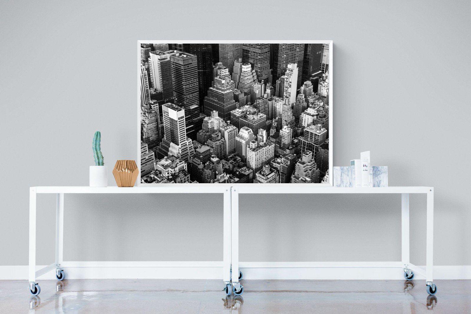 Vintage NYC-Wall_Art-120 x 90cm-Mounted Canvas-White-Pixalot
