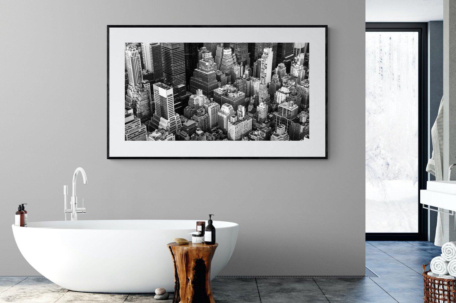 Vintage NYC-Wall_Art-180 x 110cm-Framed Print-Black-Pixalot