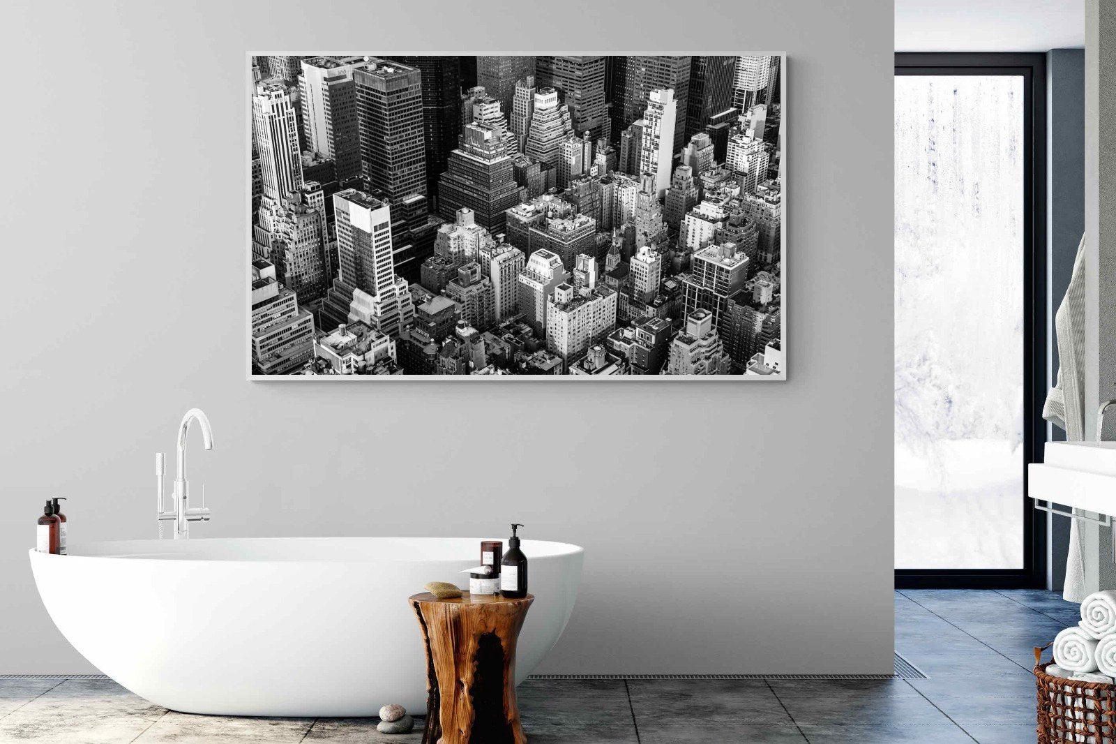Vintage NYC-Wall_Art-180 x 110cm-Mounted Canvas-White-Pixalot