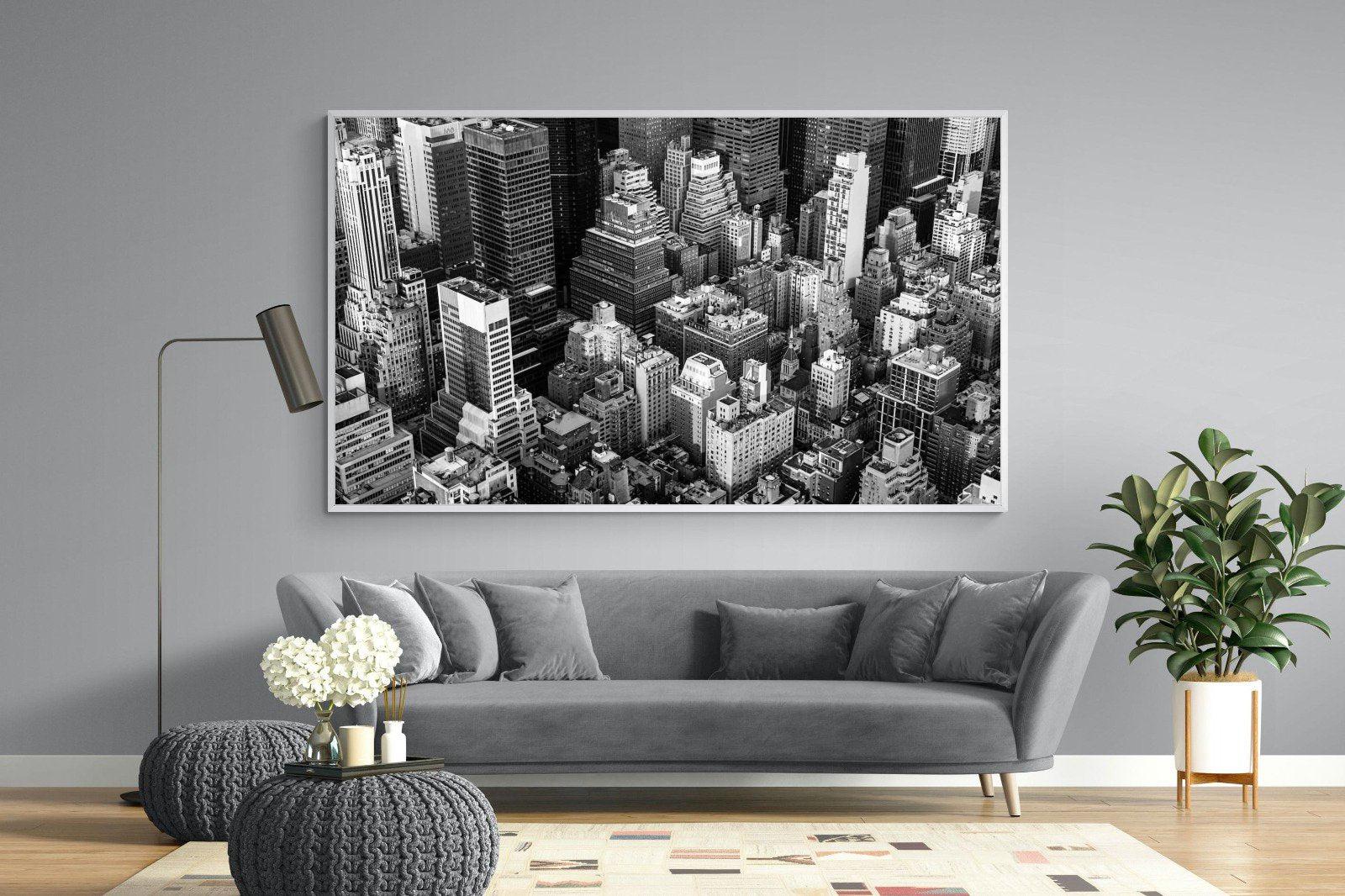Vintage NYC-Wall_Art-220 x 130cm-Mounted Canvas-White-Pixalot