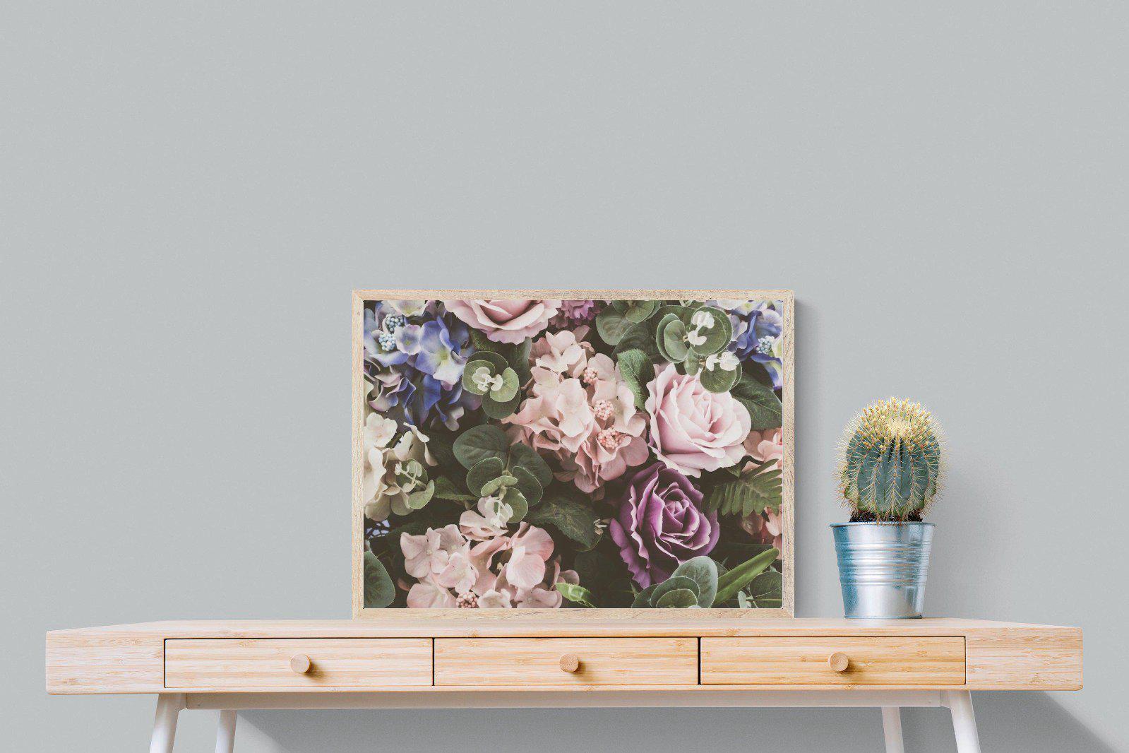 Vintage Roses-Wall_Art-80 x 60cm-Mounted Canvas-Wood-Pixalot