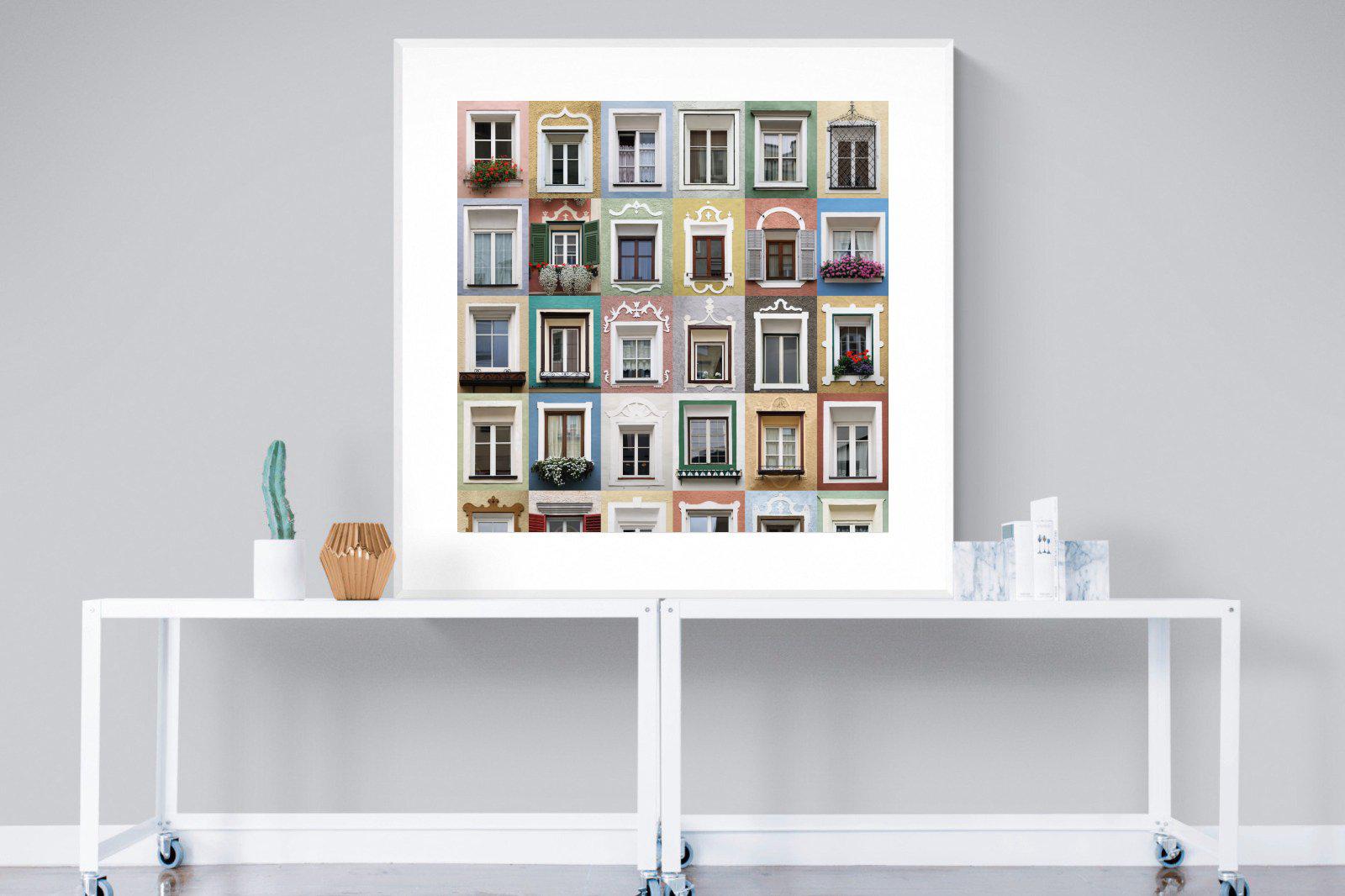 Vipiteno-Wall_Art-120 x 120cm-Framed Print-White-Pixalot