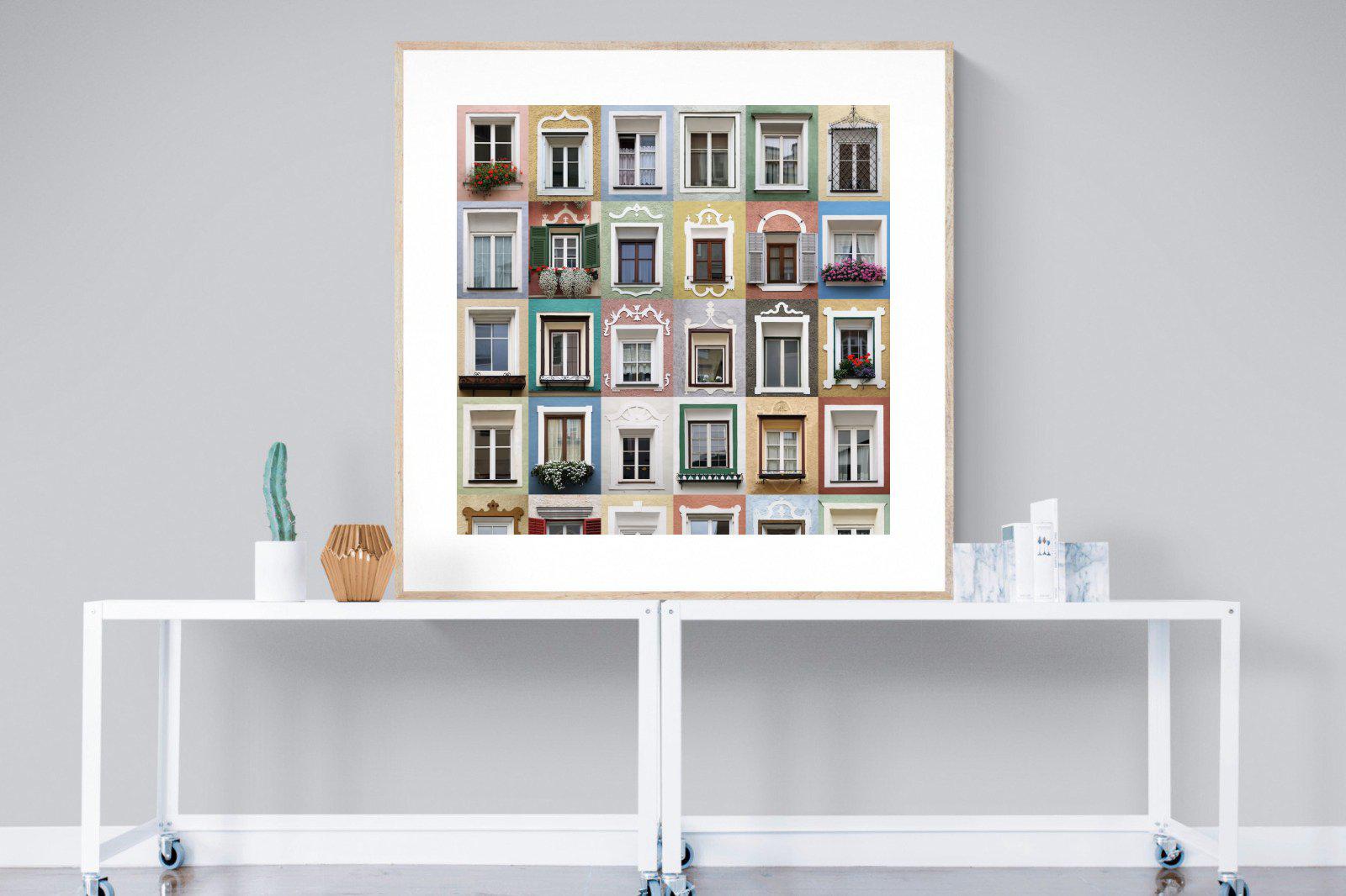 Vipiteno-Wall_Art-120 x 120cm-Framed Print-Wood-Pixalot