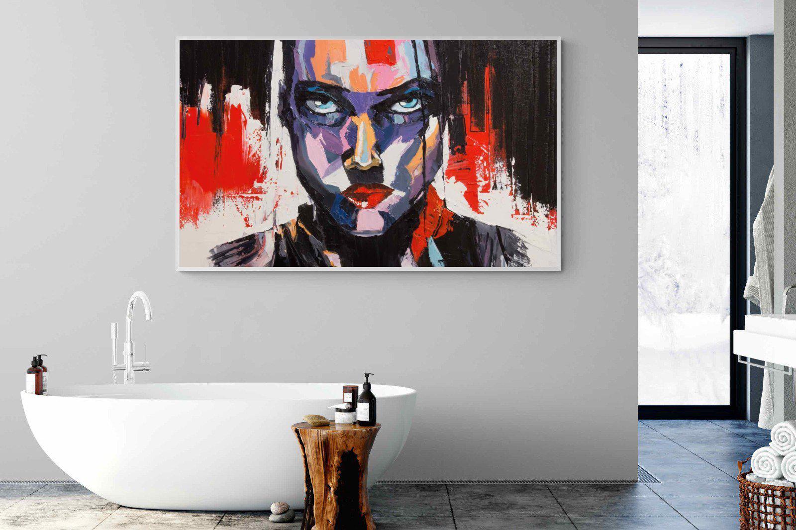 Vivid Girl-Wall_Art-180 x 110cm-Mounted Canvas-White-Pixalot