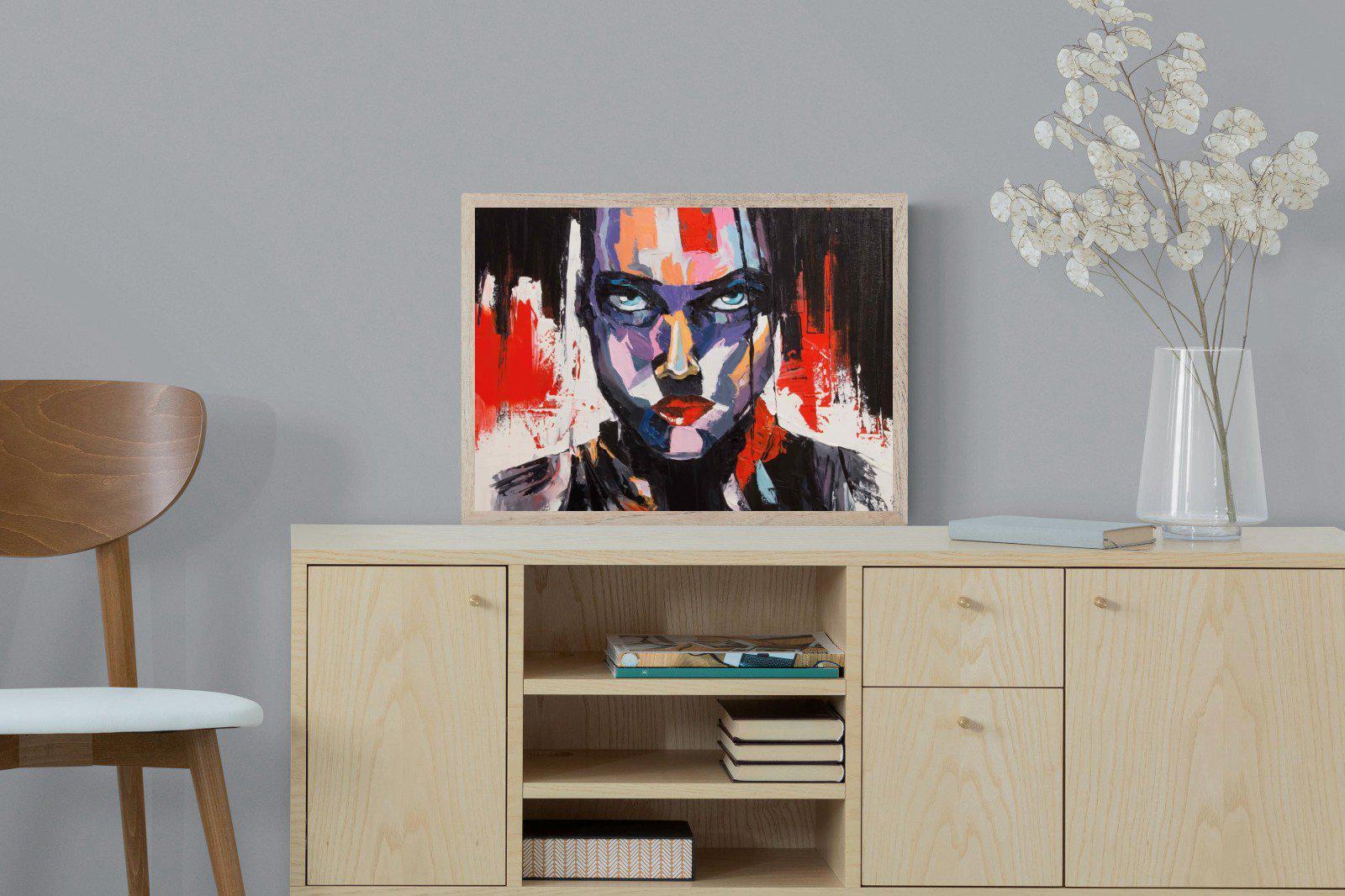 Vivid Girl-Wall_Art-60 x 45cm-Mounted Canvas-Wood-Pixalot
