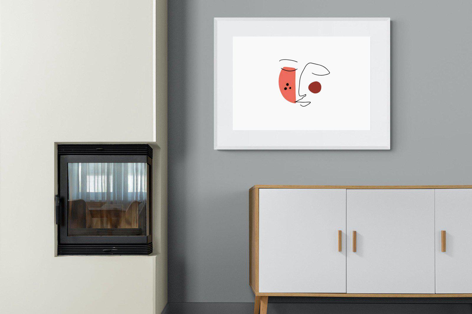 Viviene-Wall_Art-100 x 75cm-Framed Print-White-Pixalot