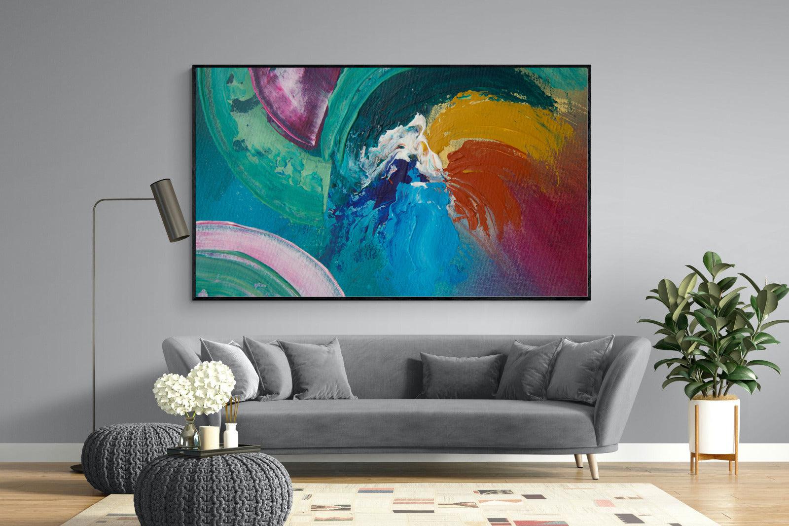 Vortex-Wall_Art-220 x 130cm-Mounted Canvas-Black-Pixalot