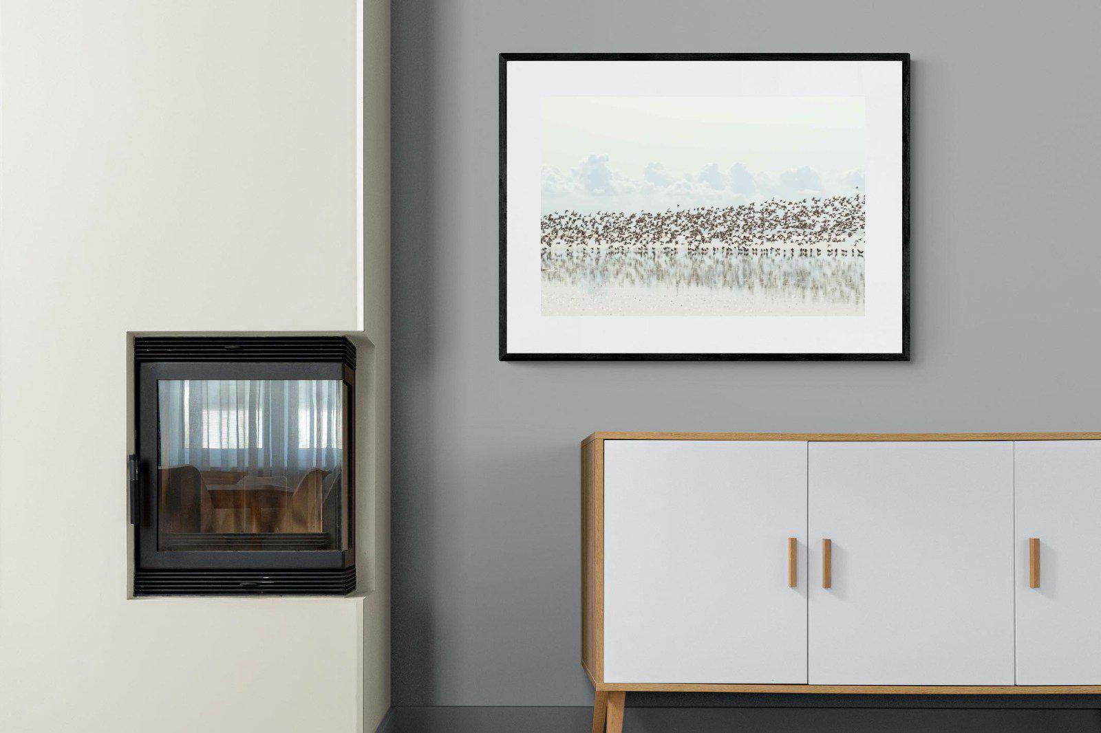 Waders-Wall_Art-100 x 75cm-Framed Print-Black-Pixalot
