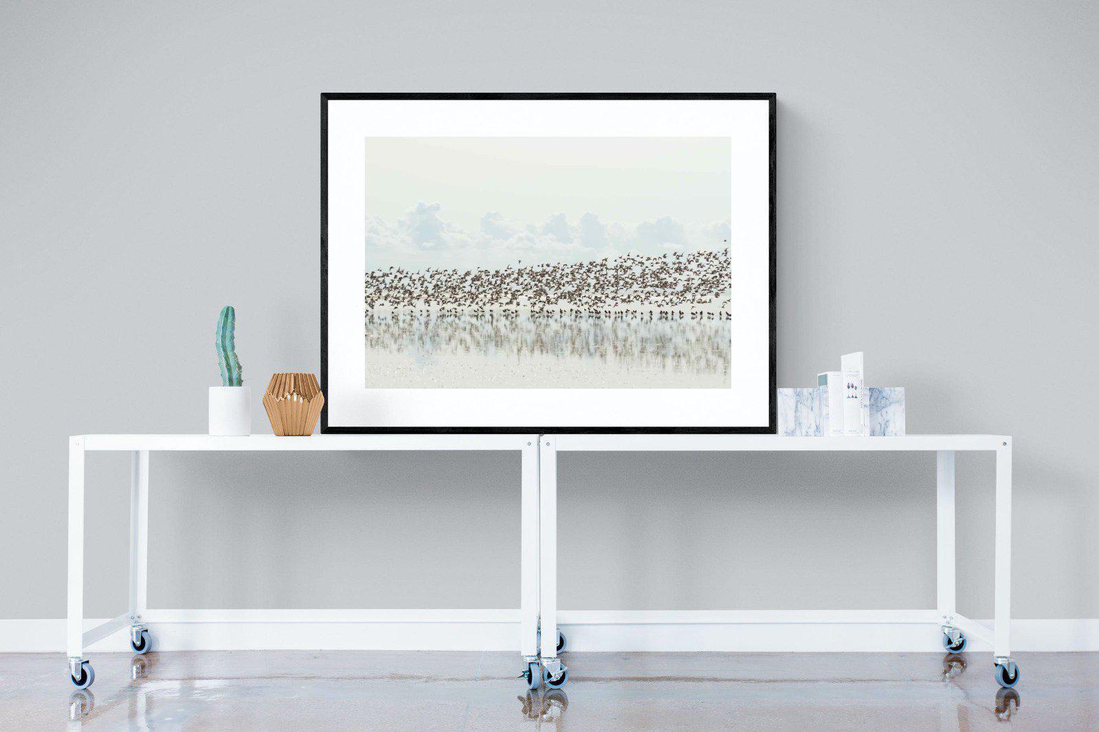 Waders-Wall_Art-120 x 90cm-Framed Print-Black-Pixalot