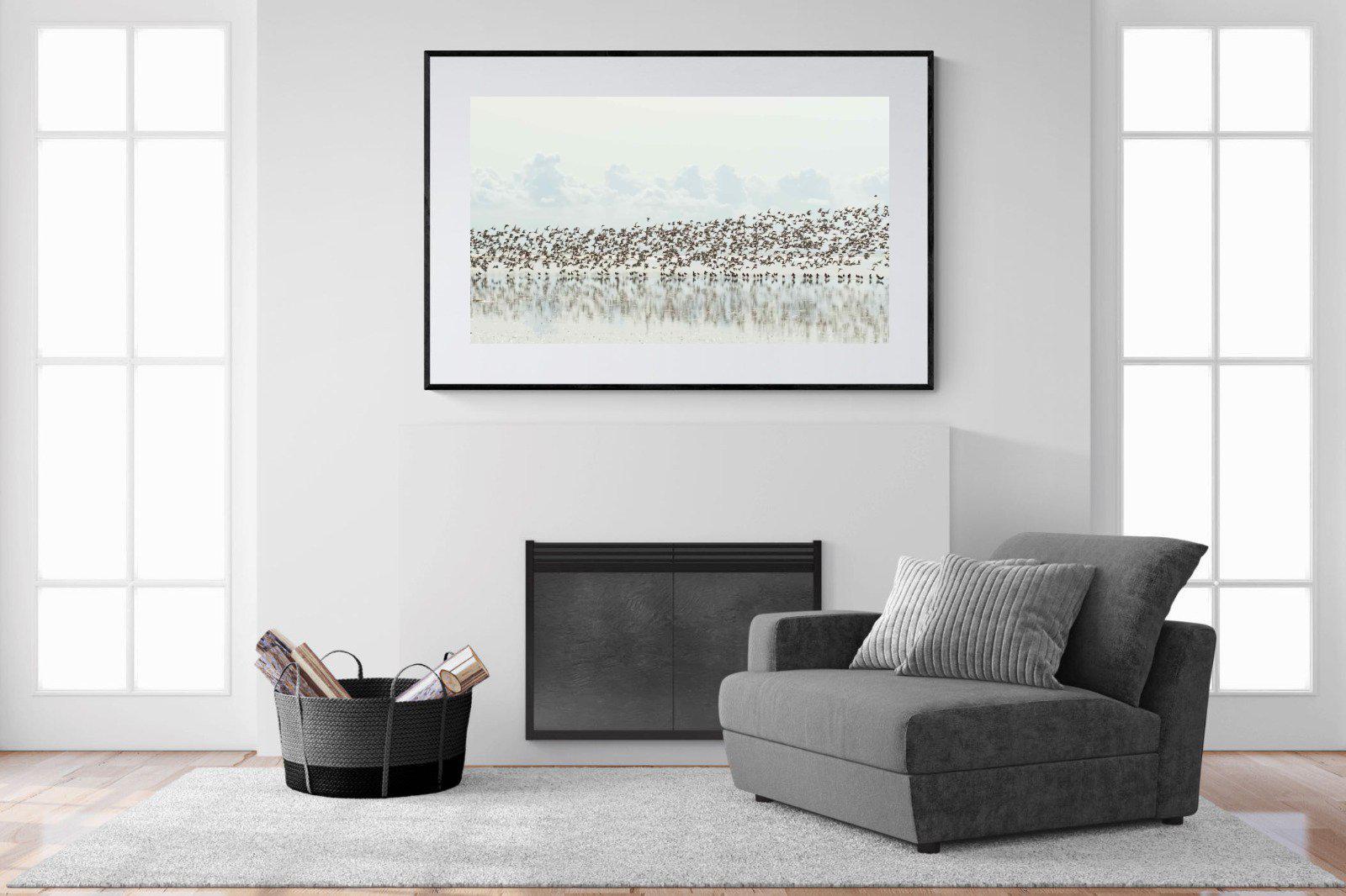 Waders-Wall_Art-150 x 100cm-Framed Print-Black-Pixalot