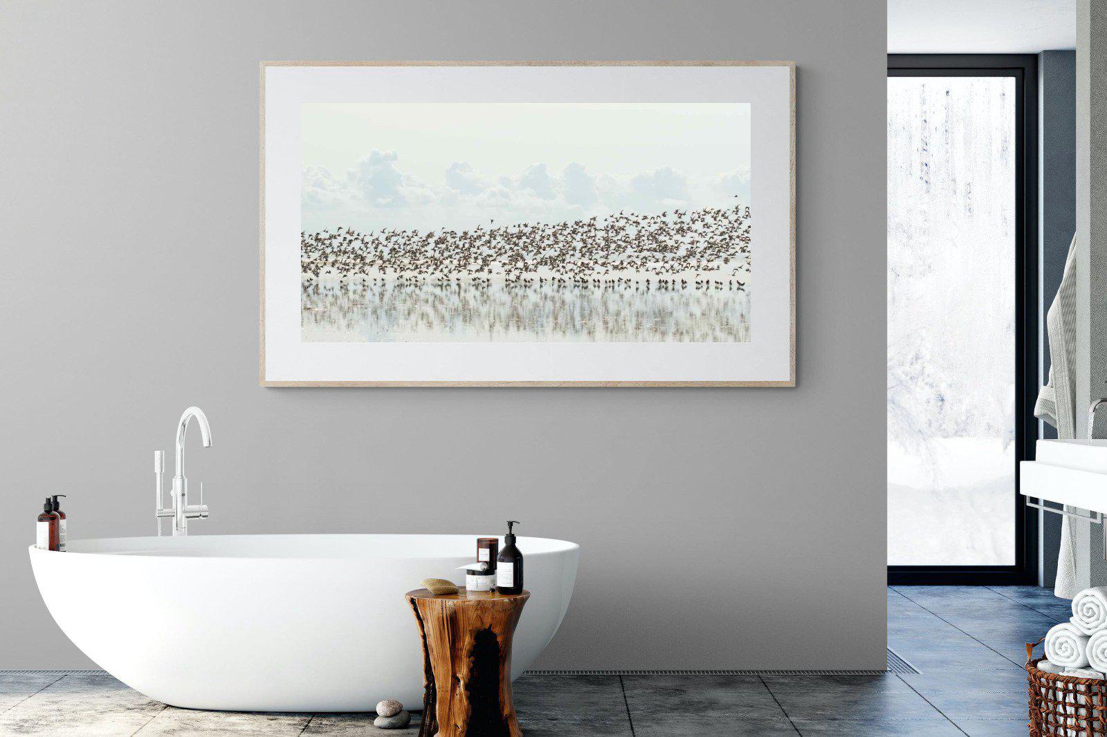 Waders-Wall_Art-180 x 110cm-Framed Print-Wood-Pixalot